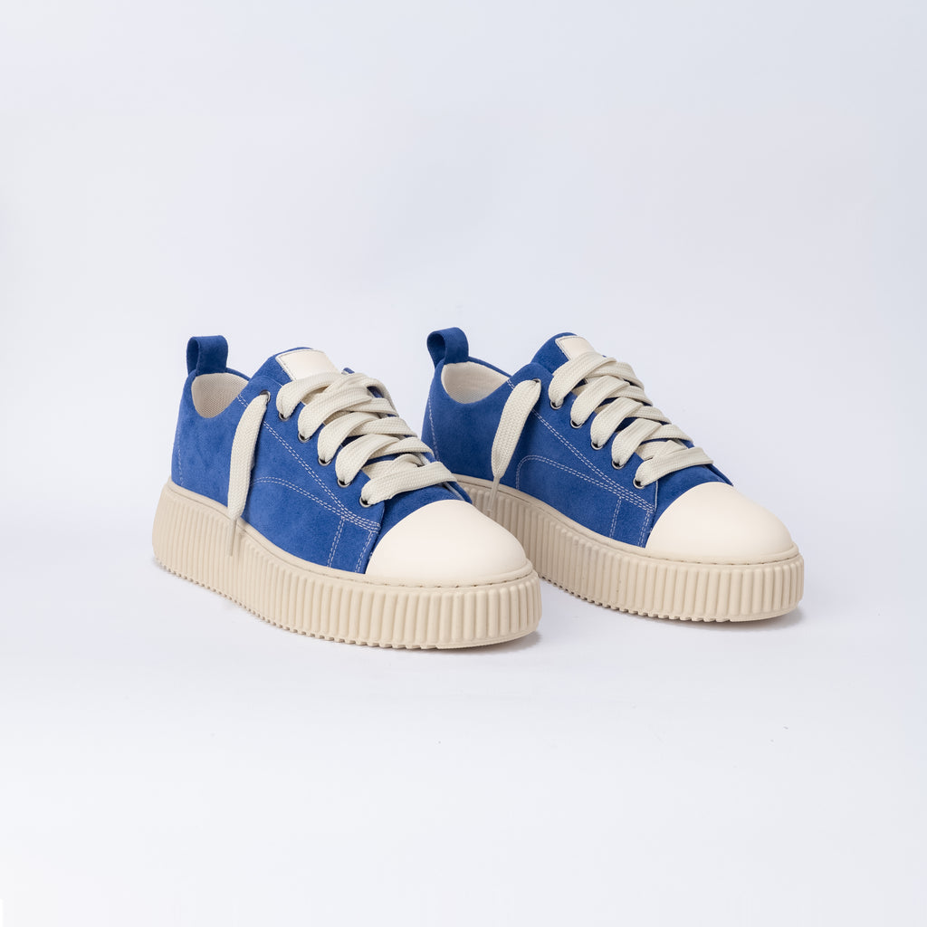 Zapatilla de ante con cordones oversize - Royal