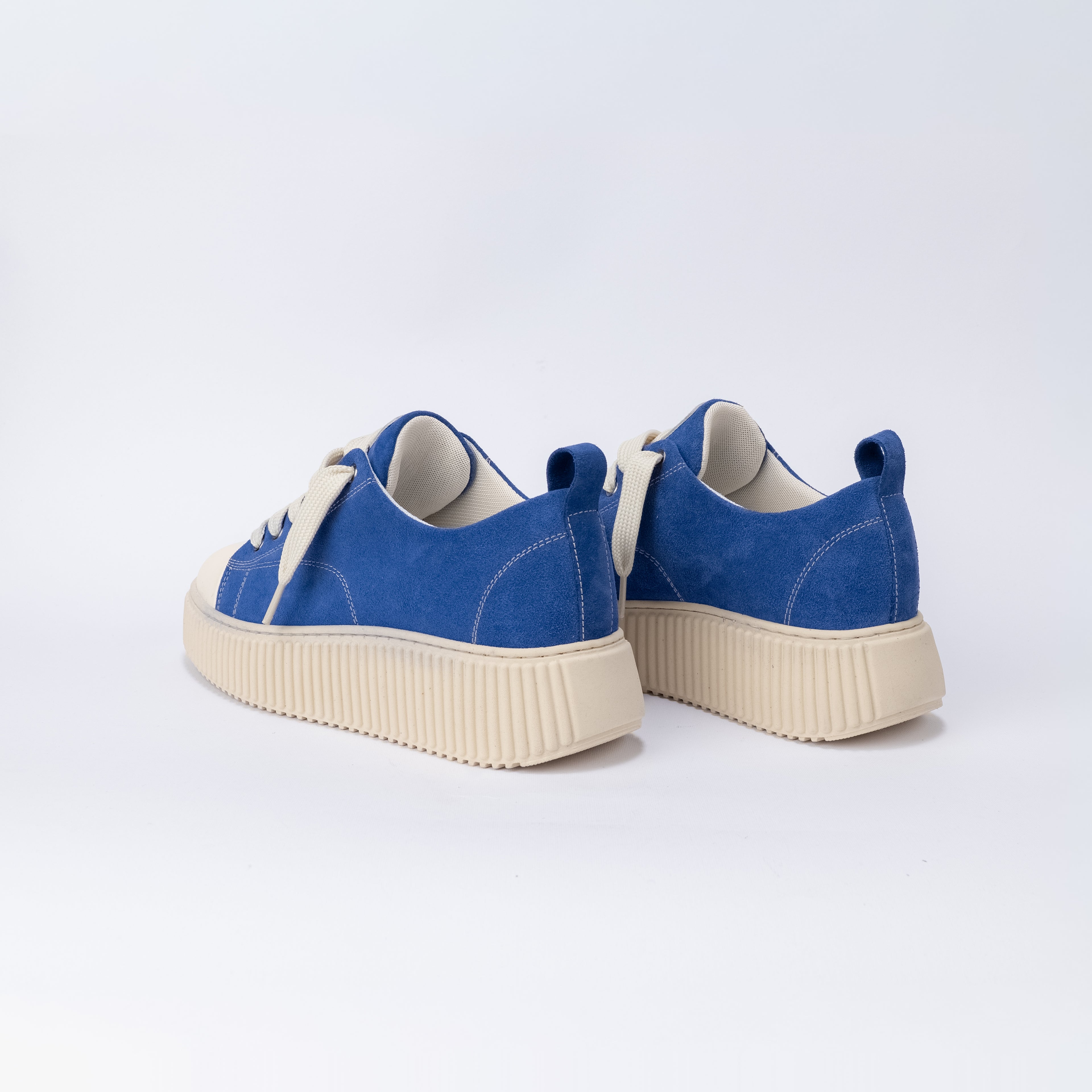 Zapatilla de ante con cordones oversize - Royal