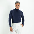 Mock-Neck Dolcevita - Midnight Blue