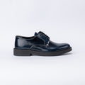 Mocasín brillante con cordones - Azul