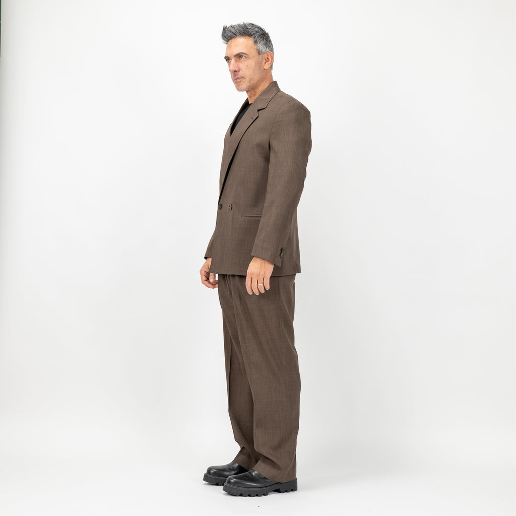 Traje cruzado extragrande - Gris paloma