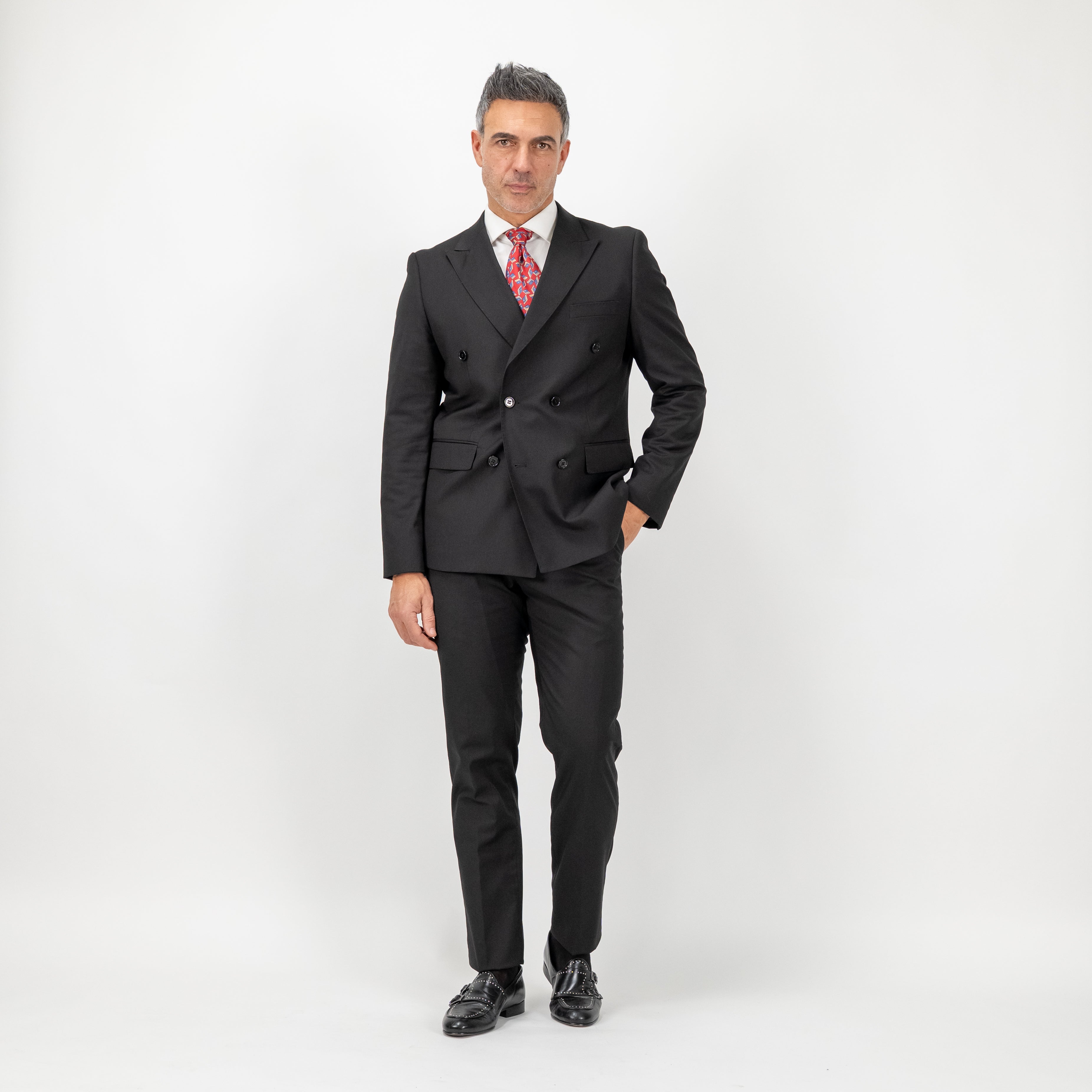 Abito doppiopetto classico - Nero