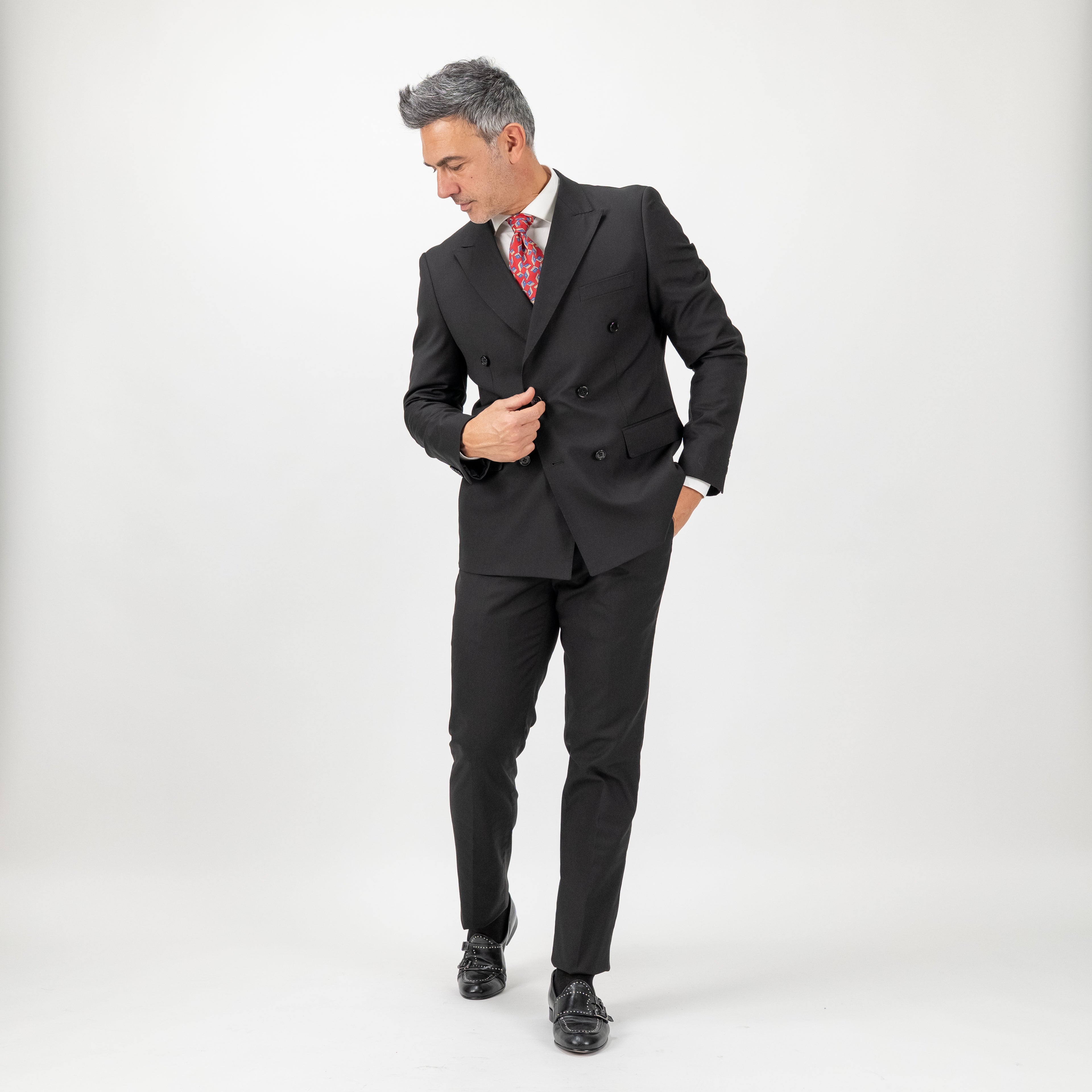 Abito doppiopetto classico - Nero