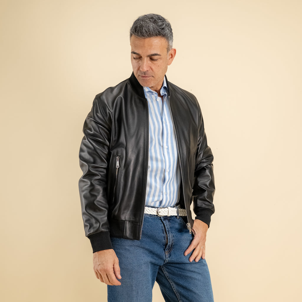 Genuine Leather College - Black