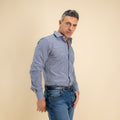 Camisa sastre de cuadros - Azul