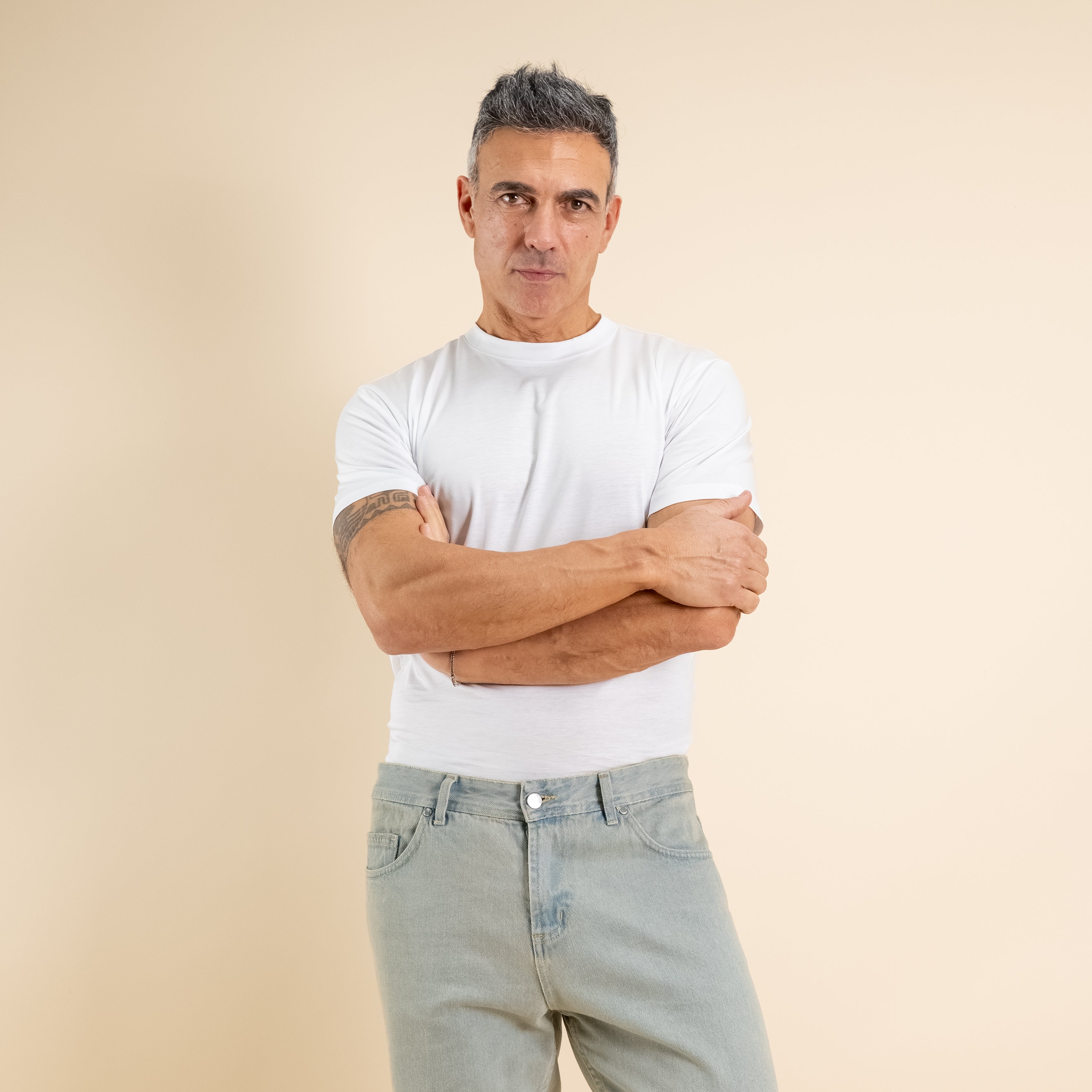 T-shirt cotone mercerizzato premium - Bianco