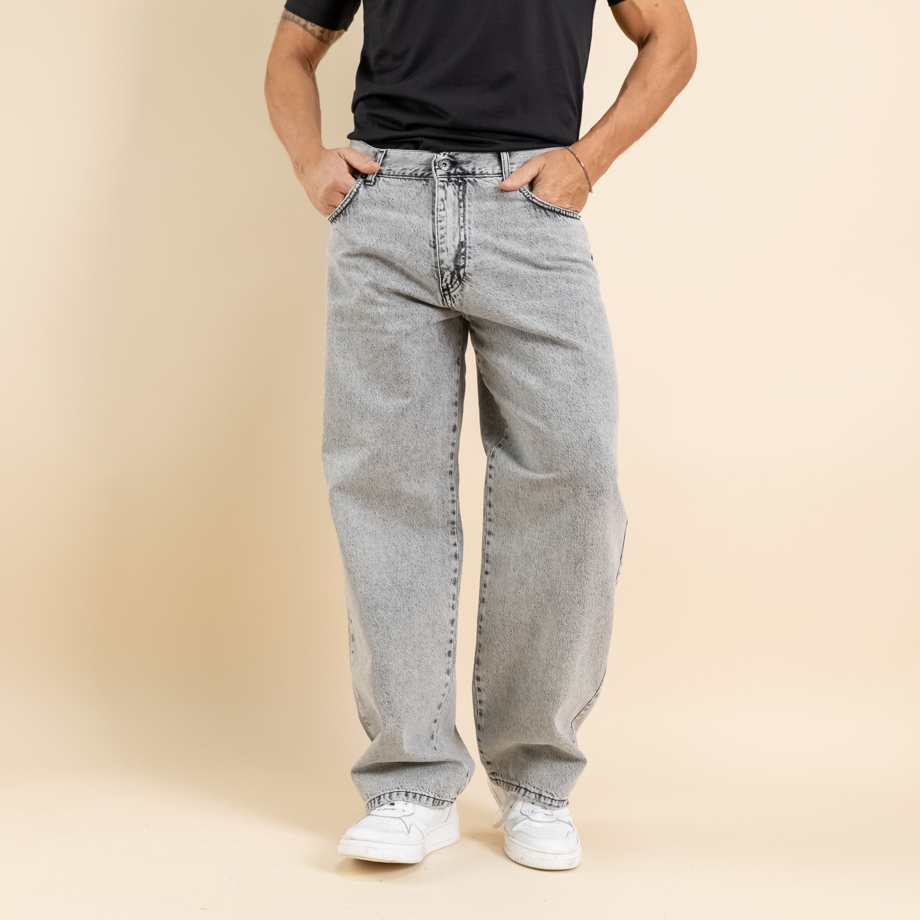 Jeans baggy fit - Grigio