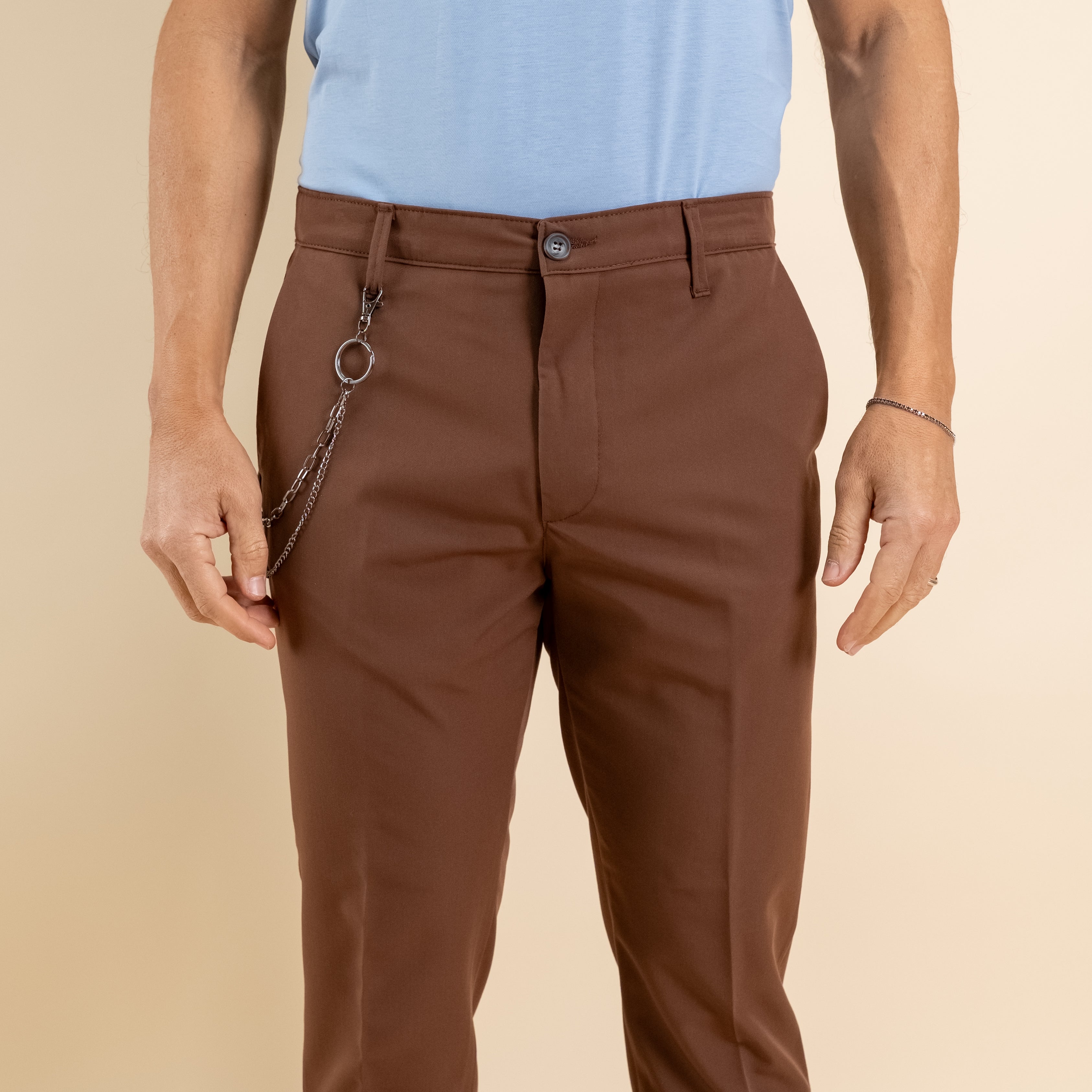 Pantalone chino - Moro