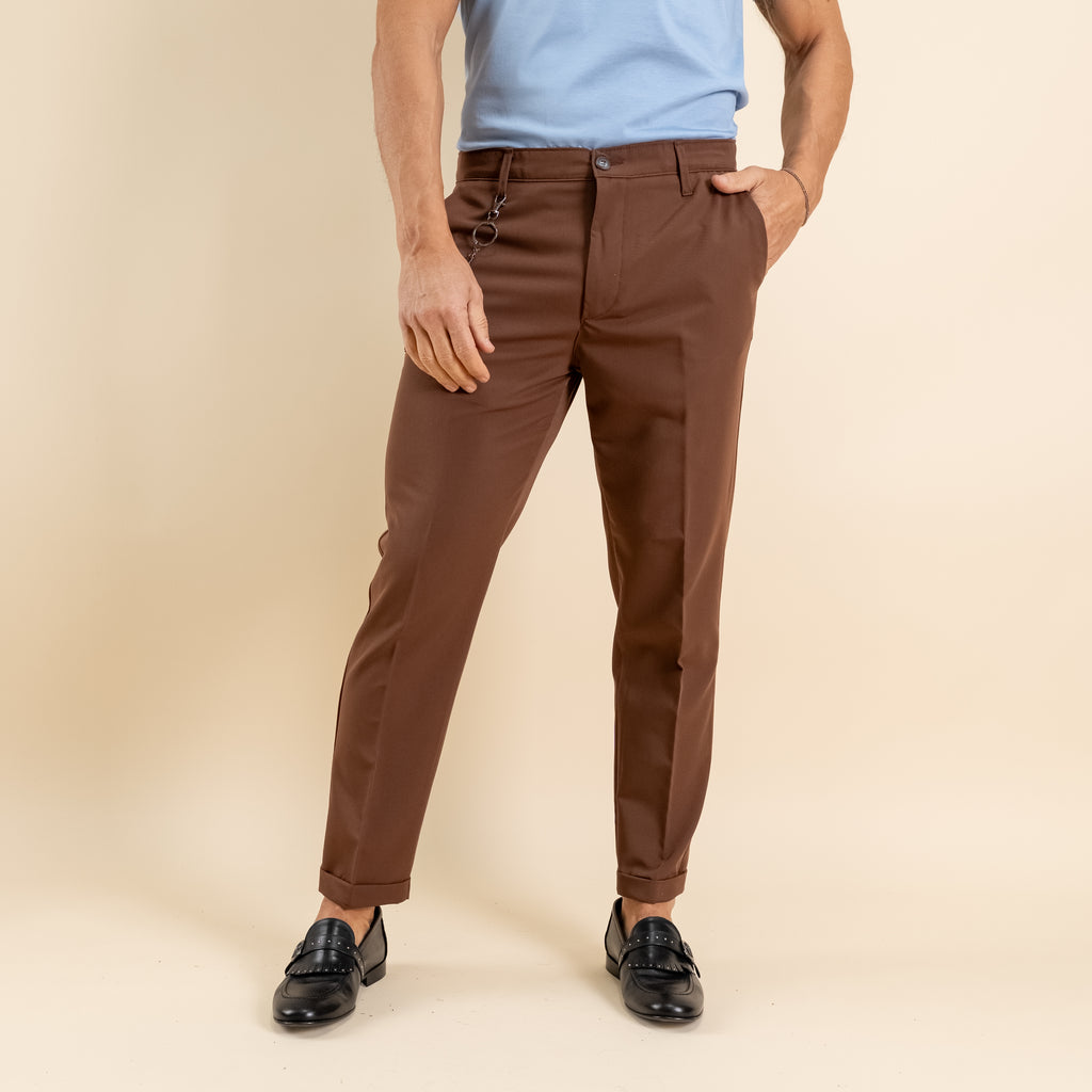 Pantalone chino - Moro