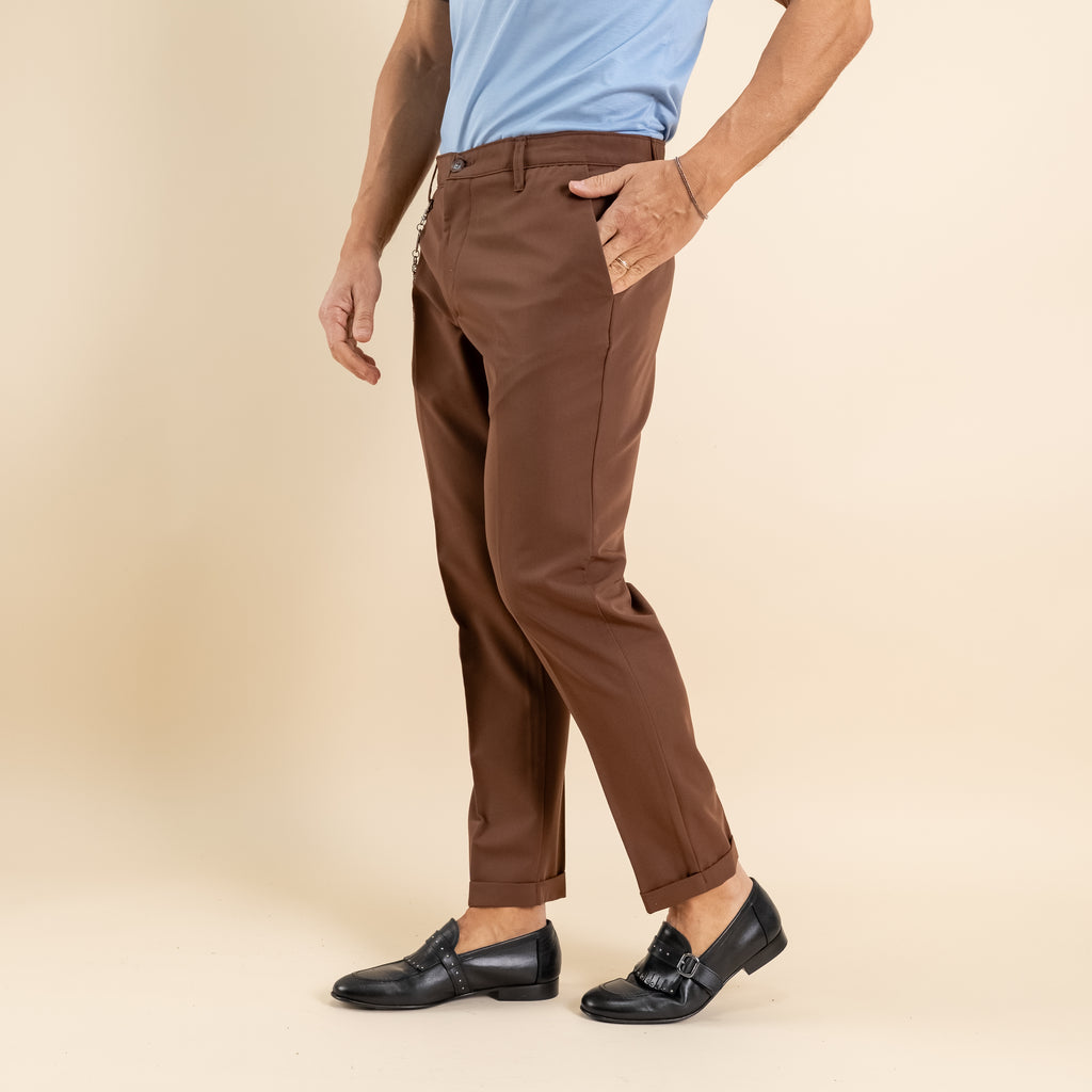 Pantalone chino - Moro