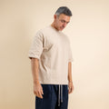 T-shirt oversize cropped - Beige