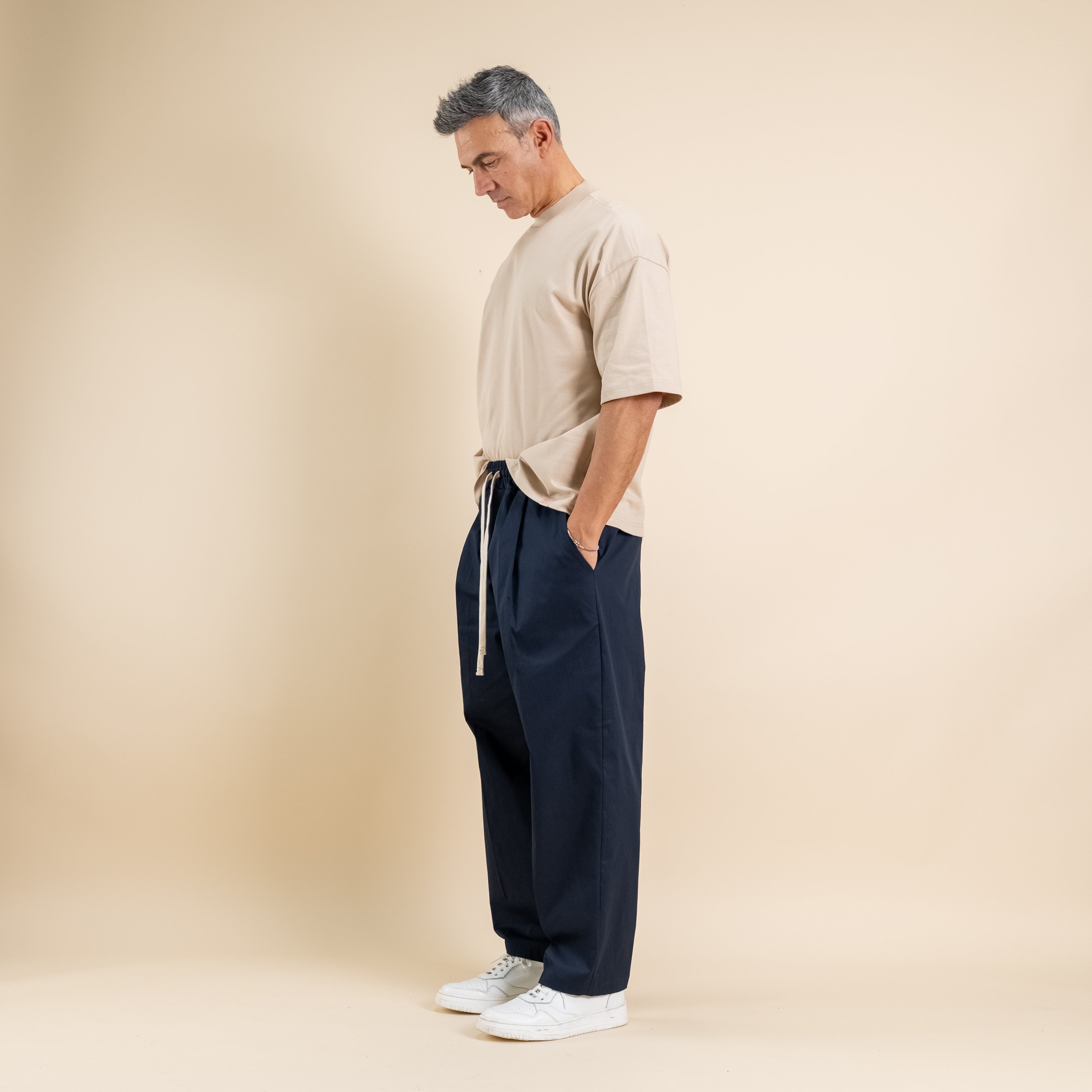 T-shirt oversize cropped - Beige