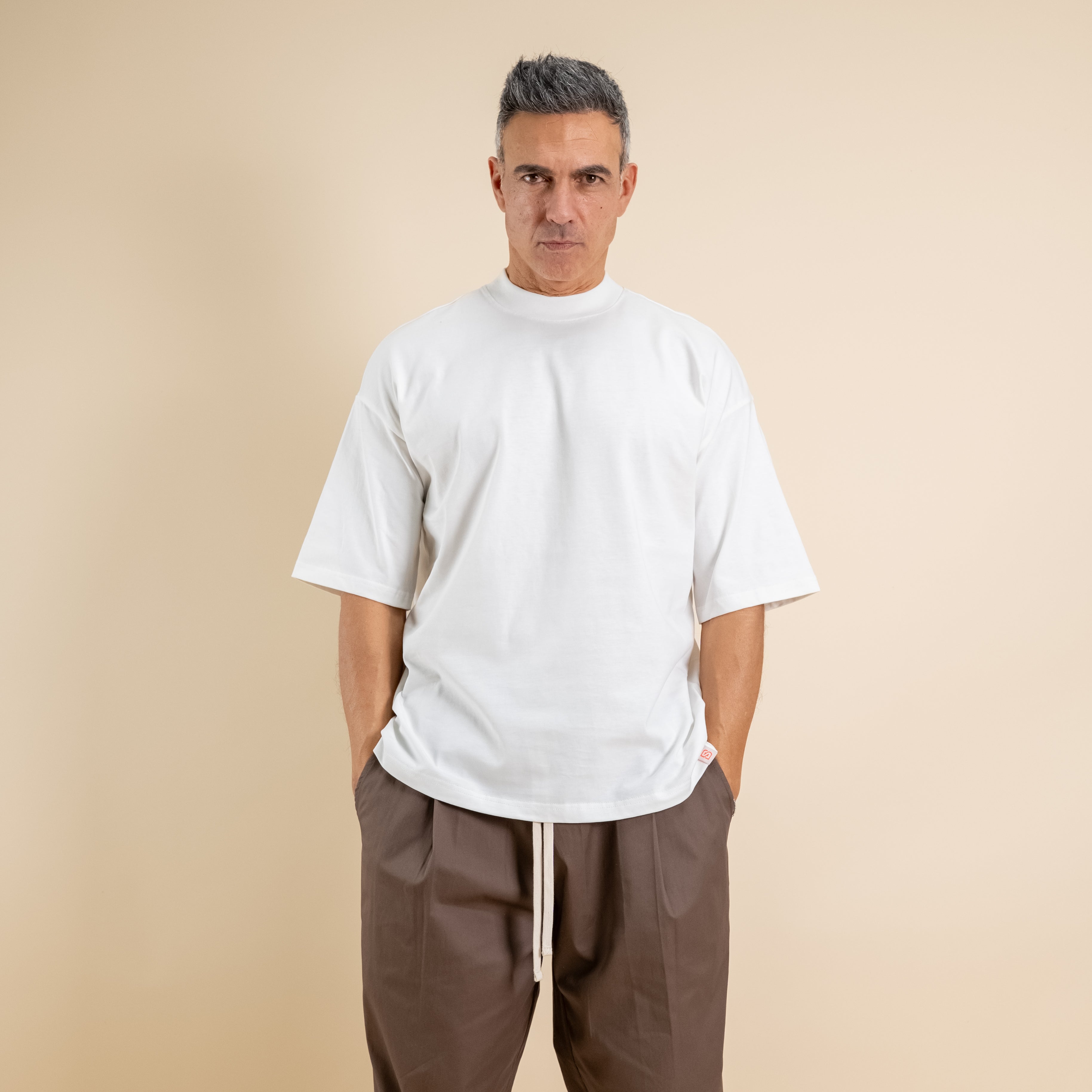 T-shirt oversize cropped - Bianco