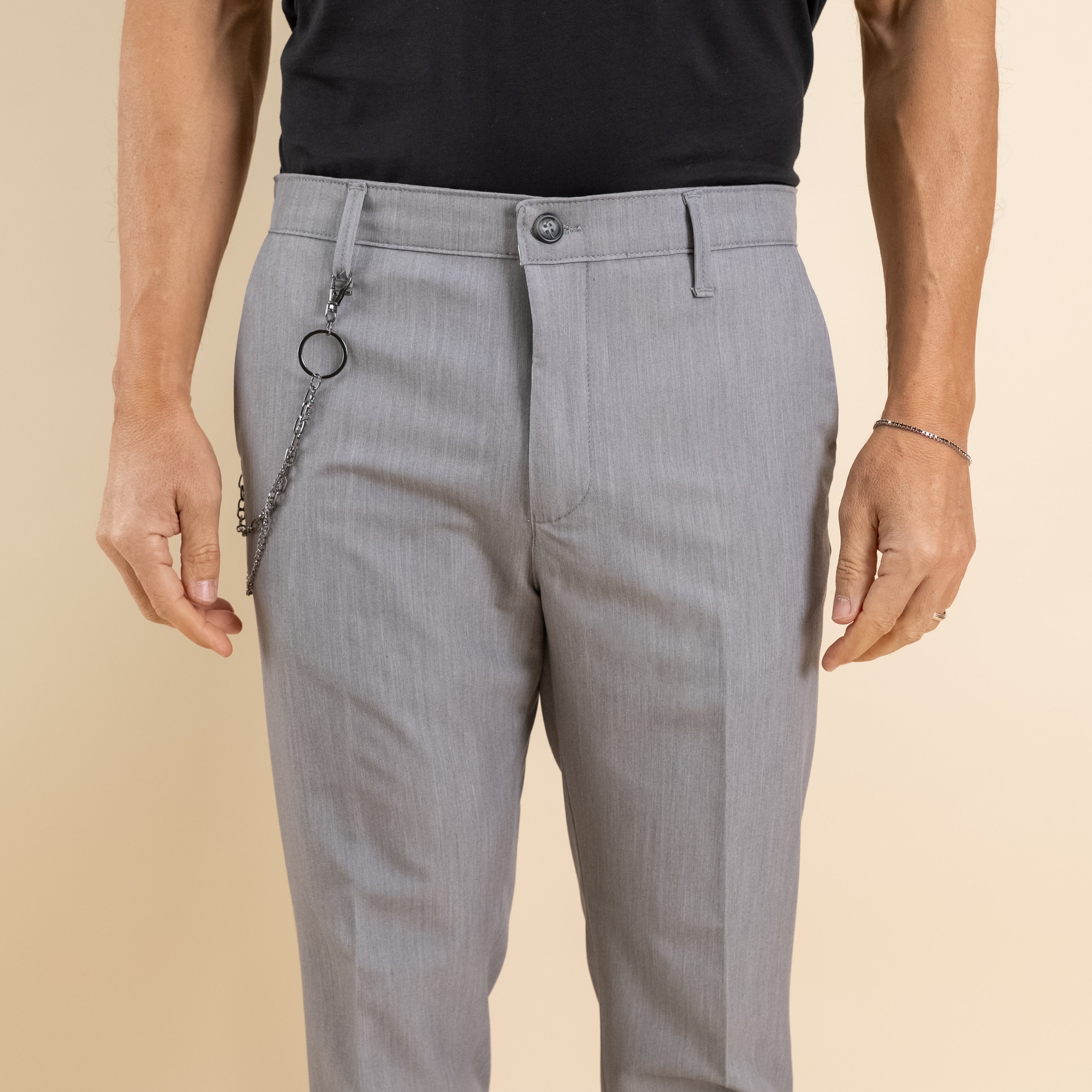 Pantalone chino - Grigio