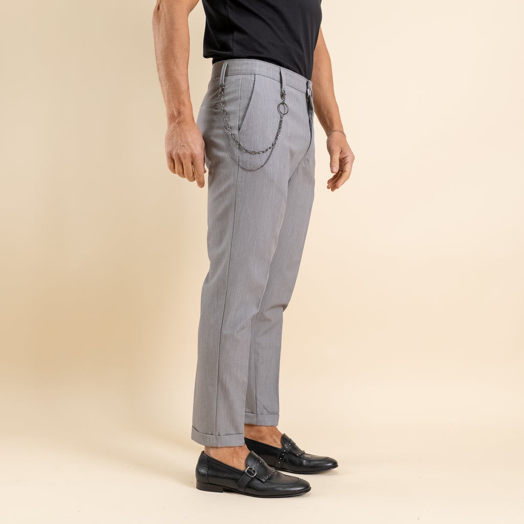Pantalone chino - Grigio