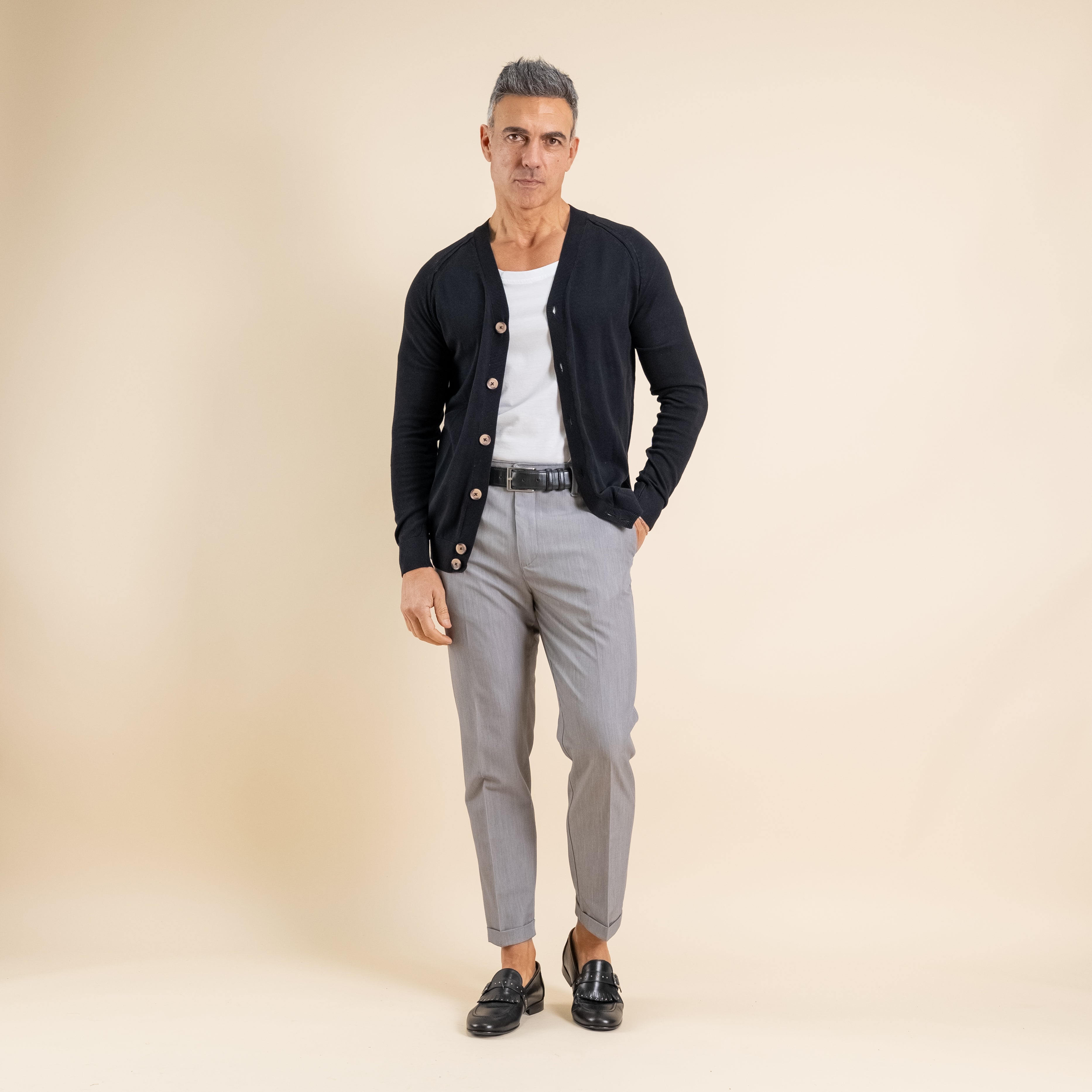 Pantalone chino - Grigio