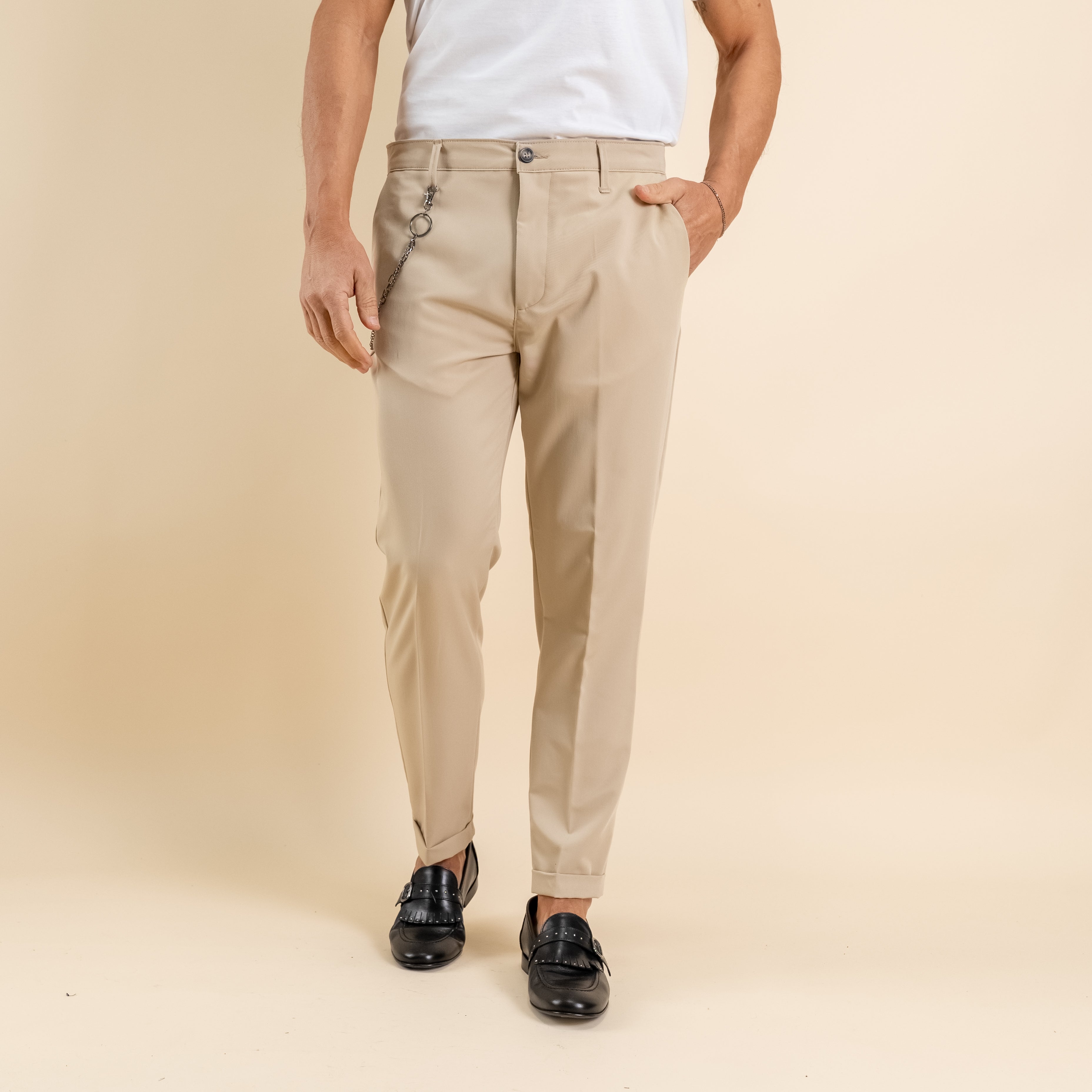 Pantalone chino - Beige