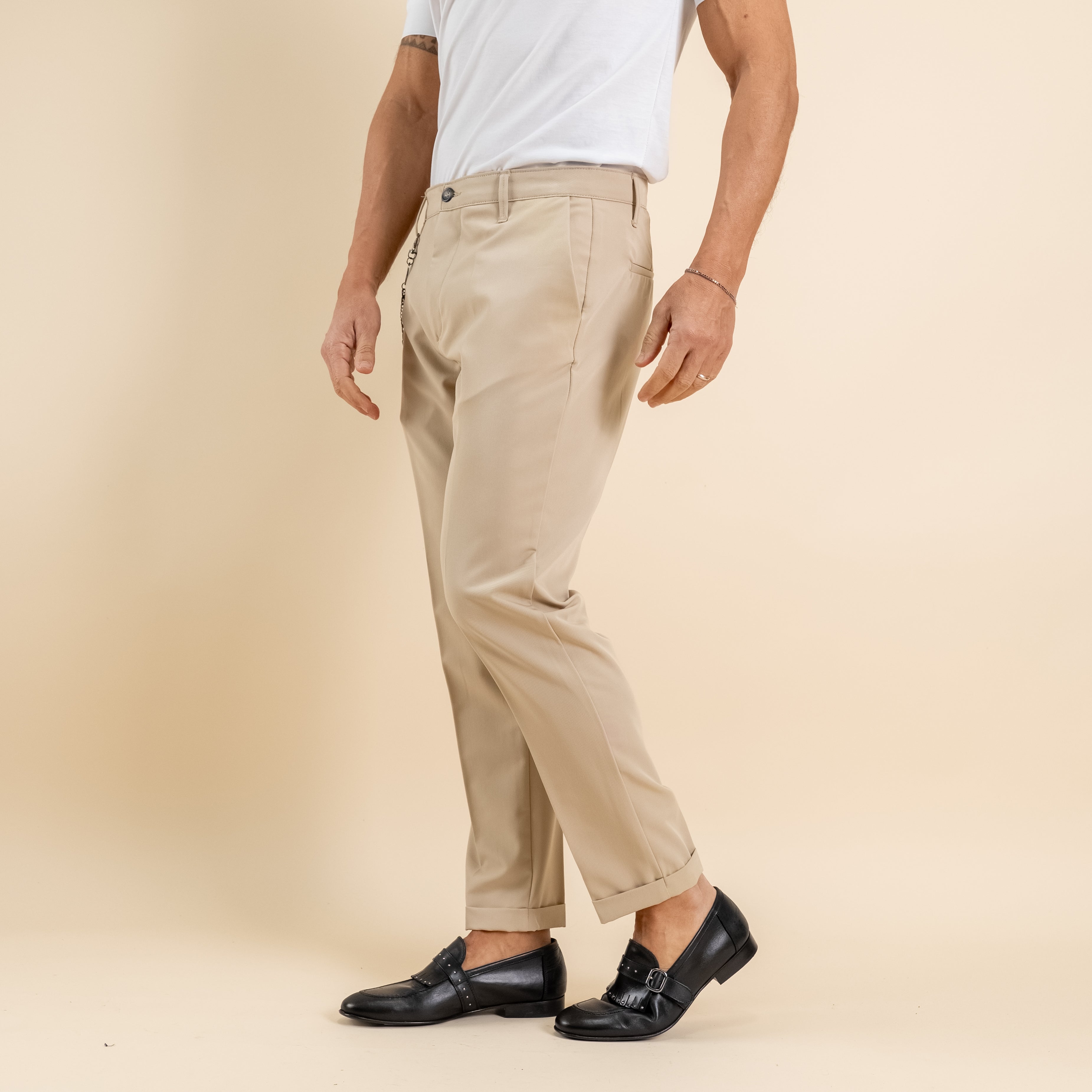 Pantalone chino - Beige