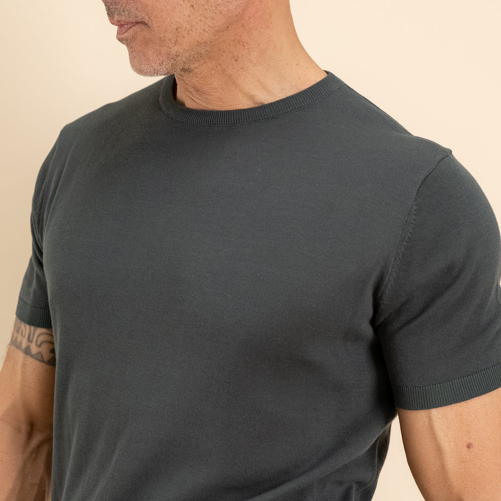 T-shirt in filo maglia - Bosco