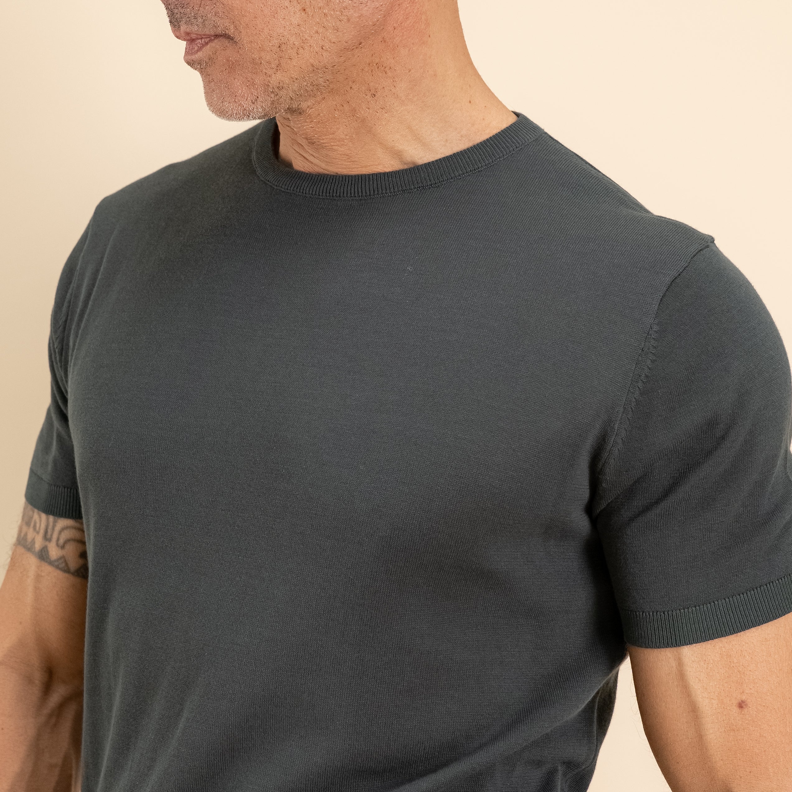 T-shirt in filo maglia - Bosco