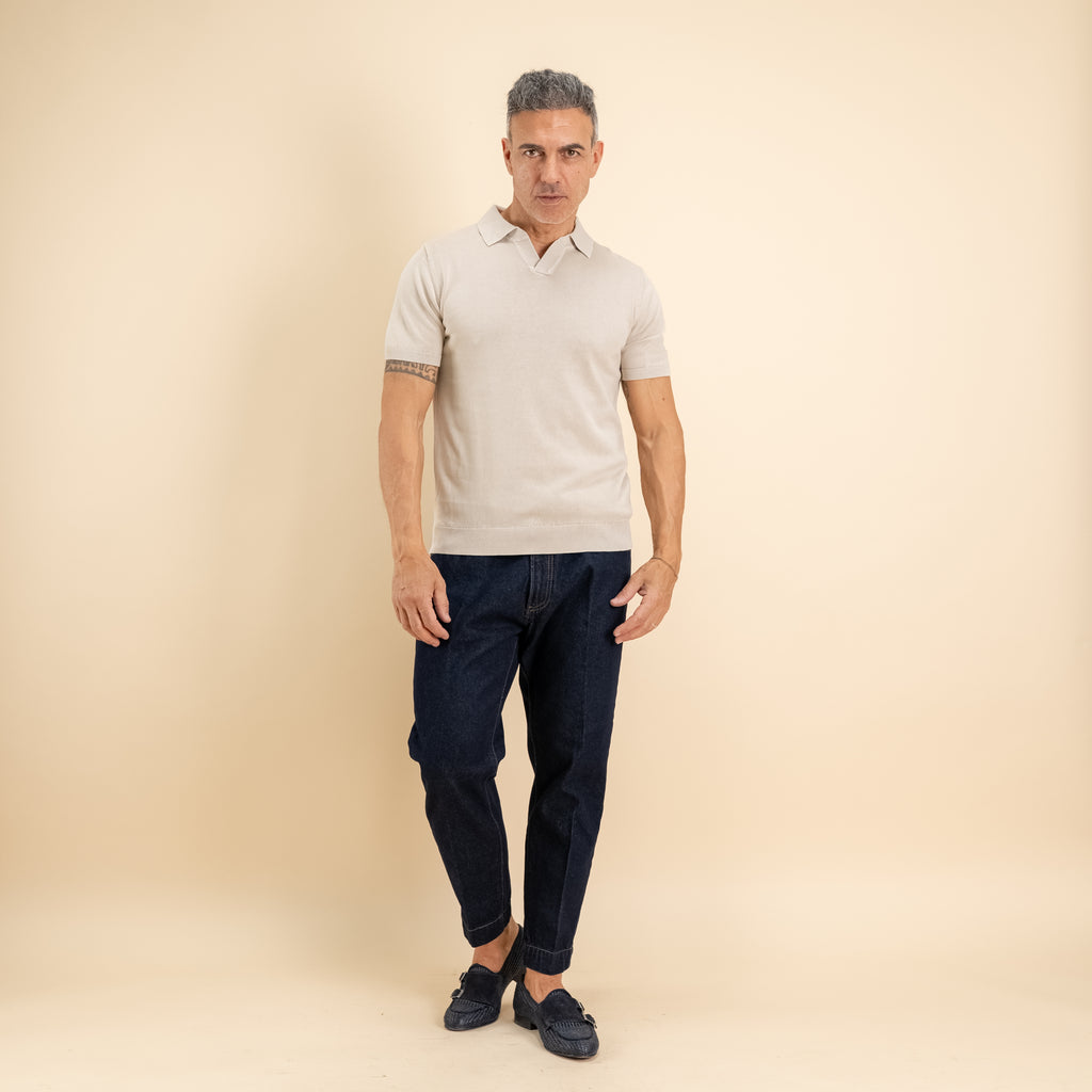 Polo derby stone wash - Beige