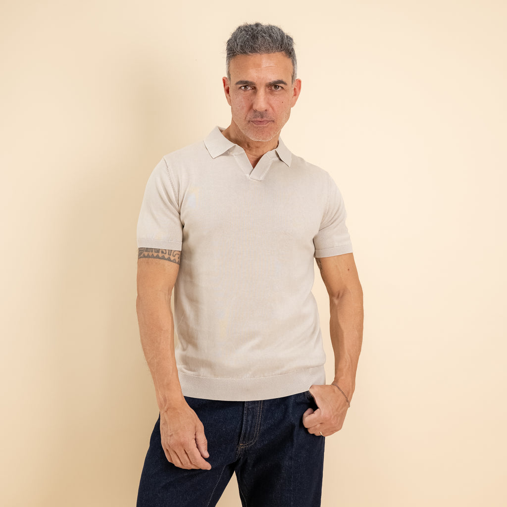 Polo derby stone wash - Beige