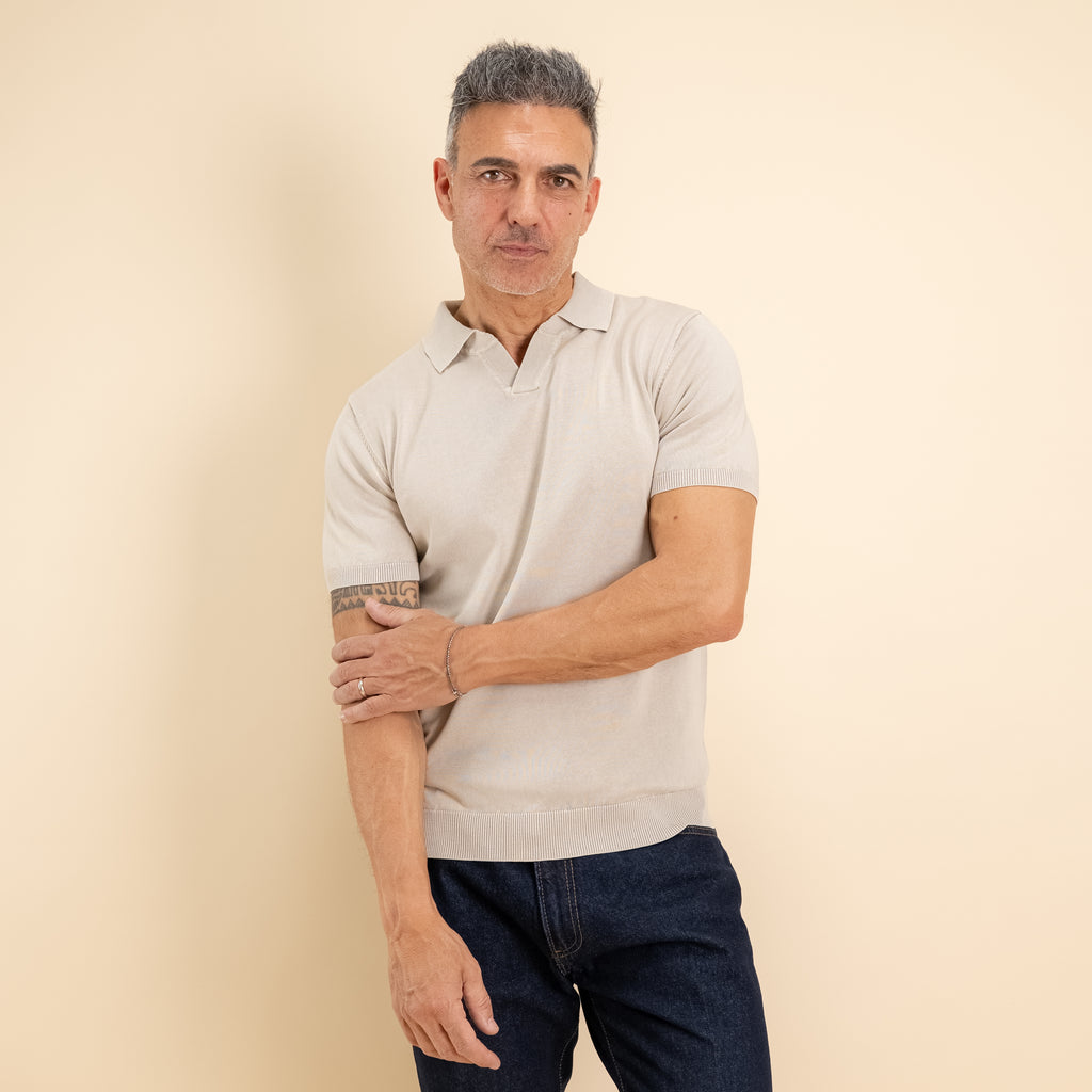 Polo derby stone wash - Beige