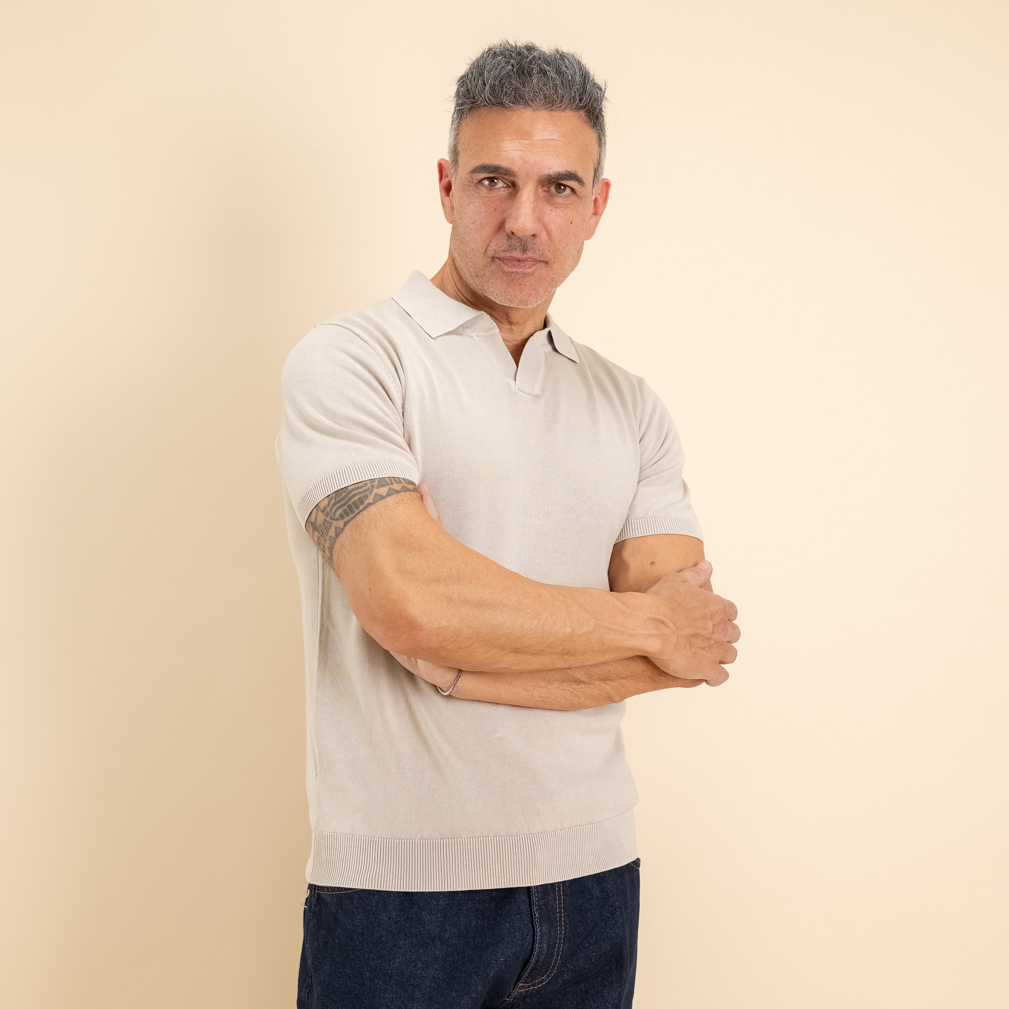 Polo derby stone wash - Beige