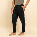 Pantalaccio classico in misto lino - Nero