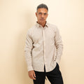 Camicia in misto lino - Beige