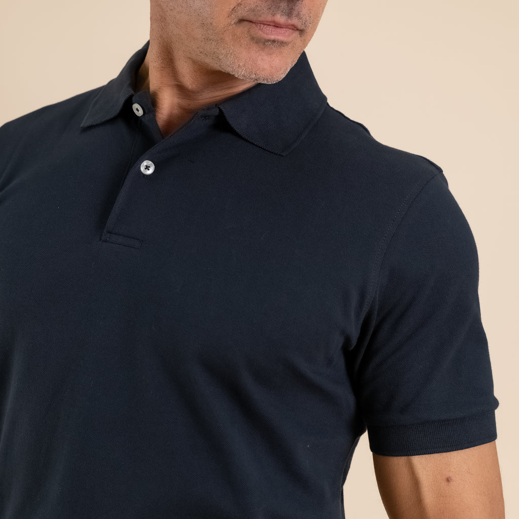 Polo in cotone Piquet - Nero