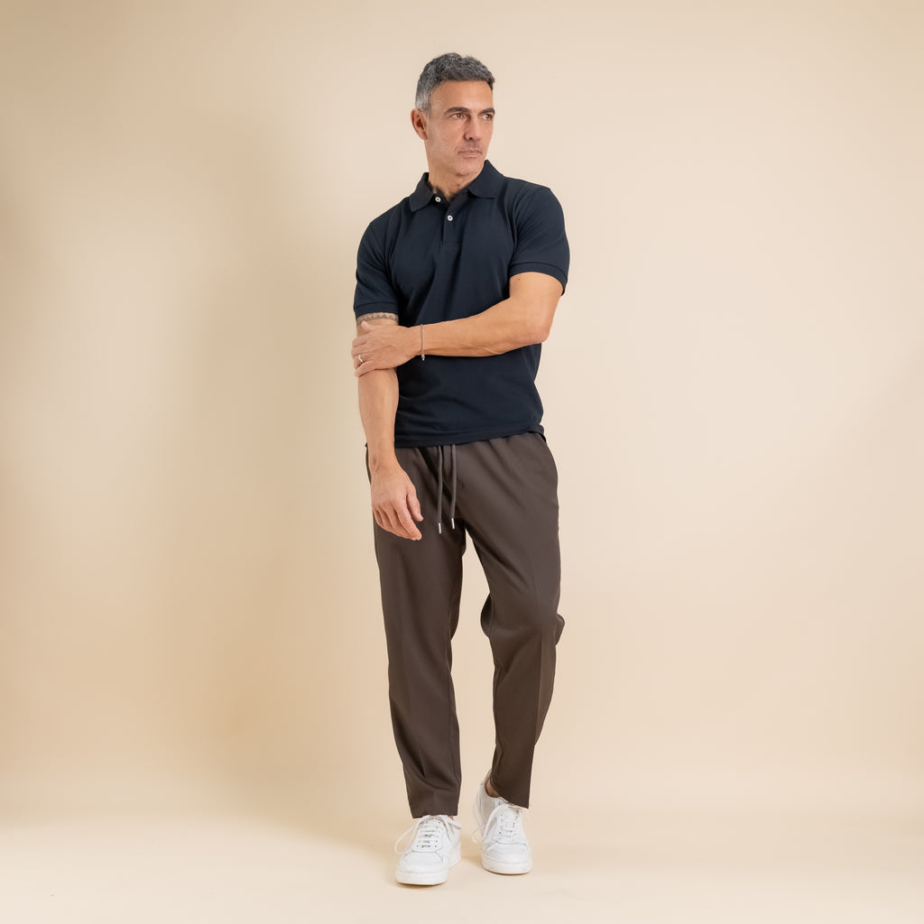 Polo in cotone Piquet - Nero