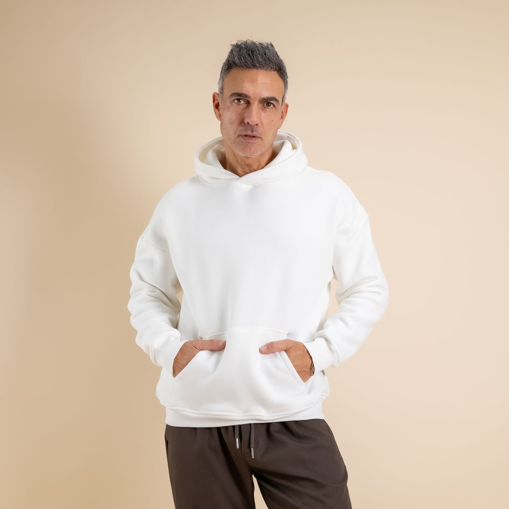 Felpa basic - Bianco