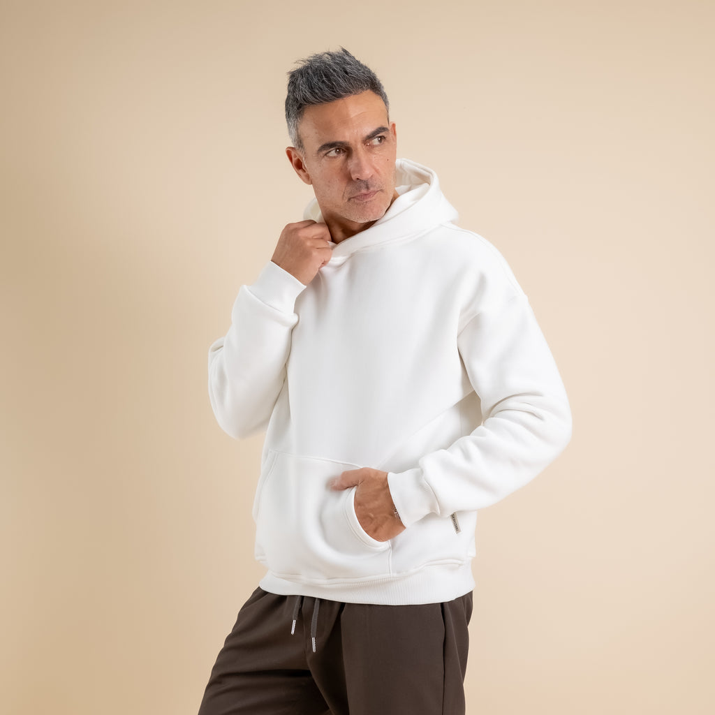 Felpa basic - Bianco