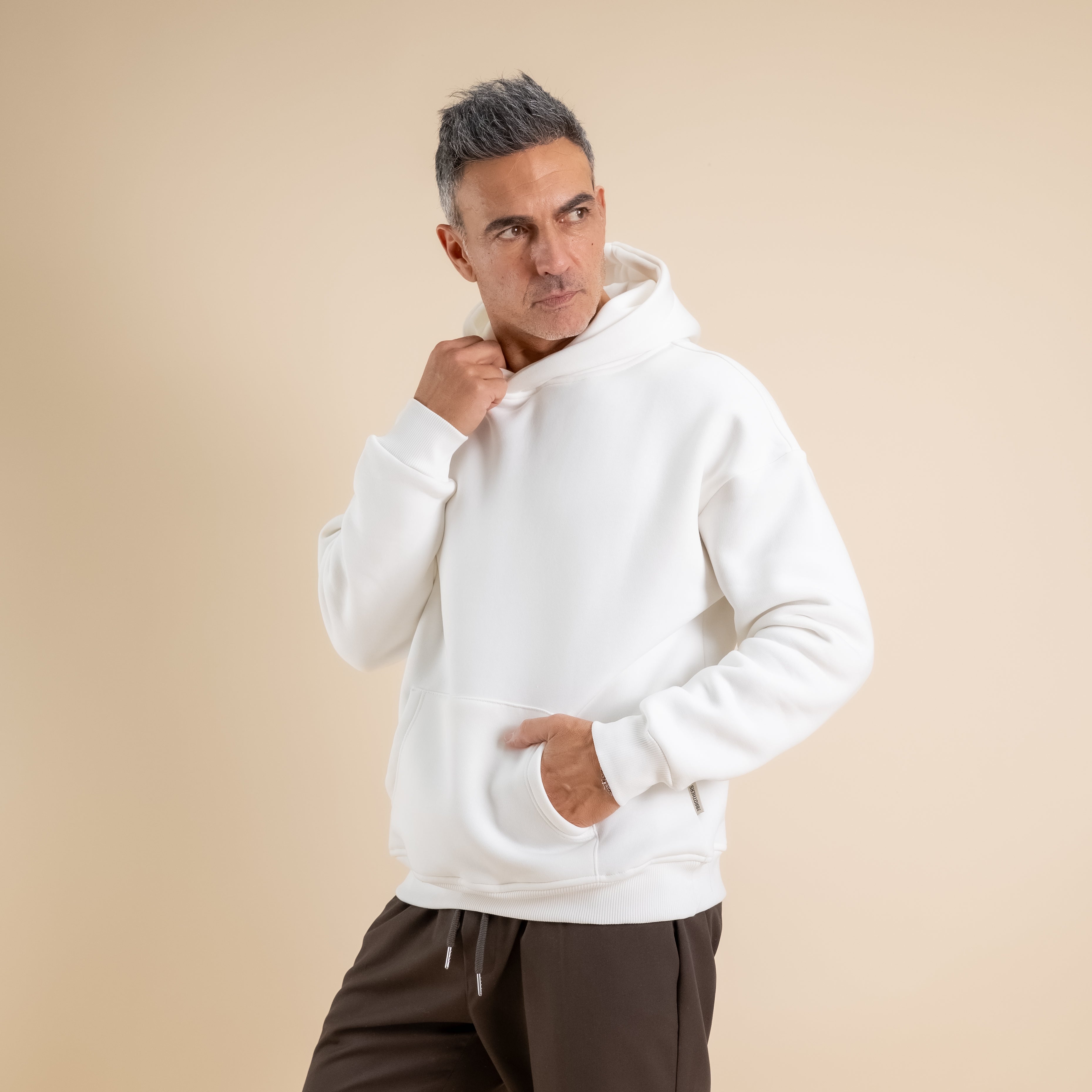 Felpa basic - Bianco