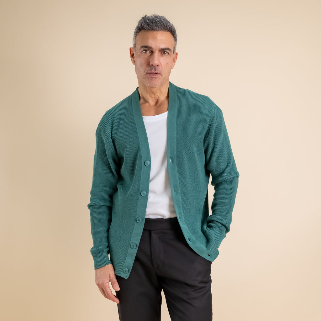 Cardigan in maglia a Scollo V – Bosco