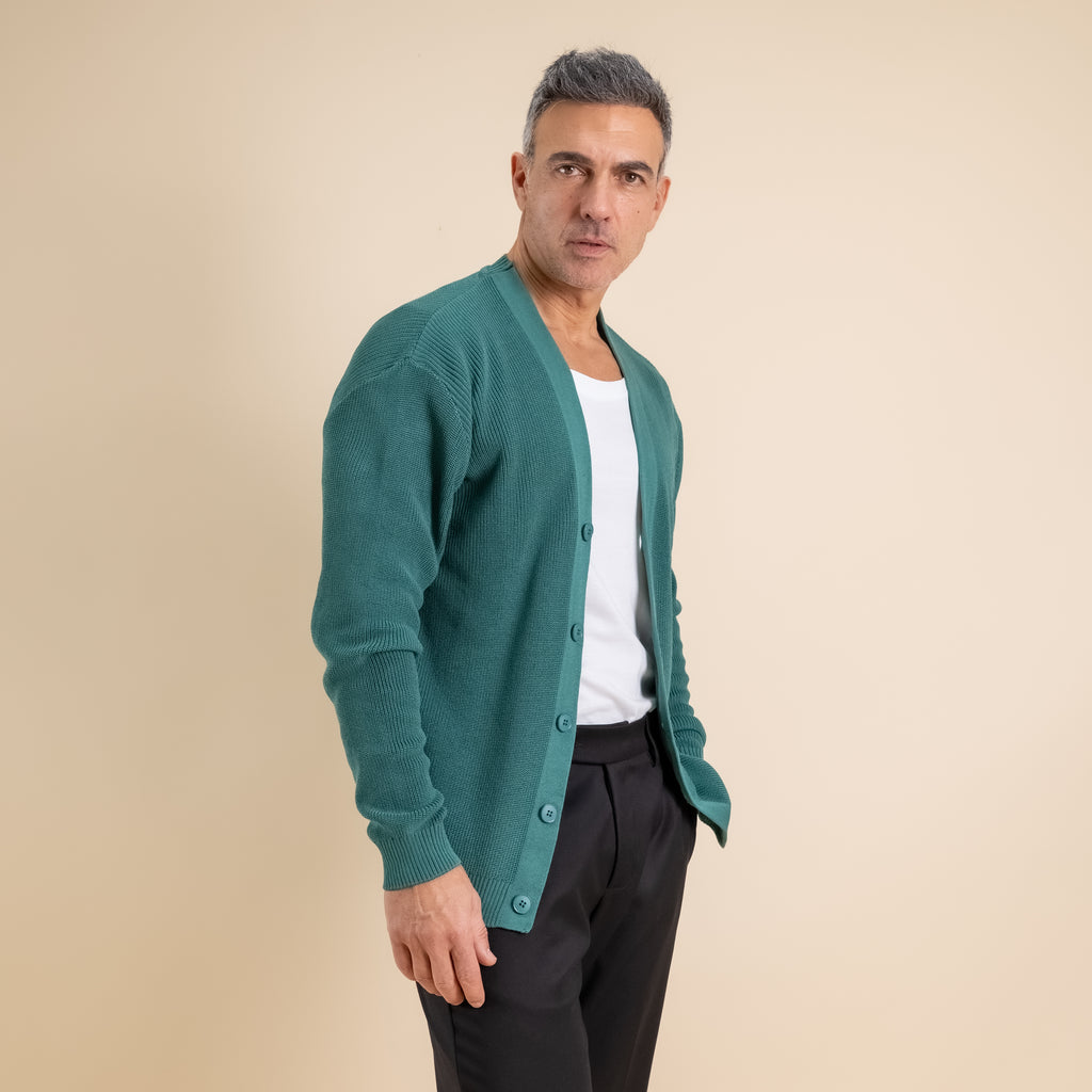 Cardigan in maglia a Scollo V – Bosco