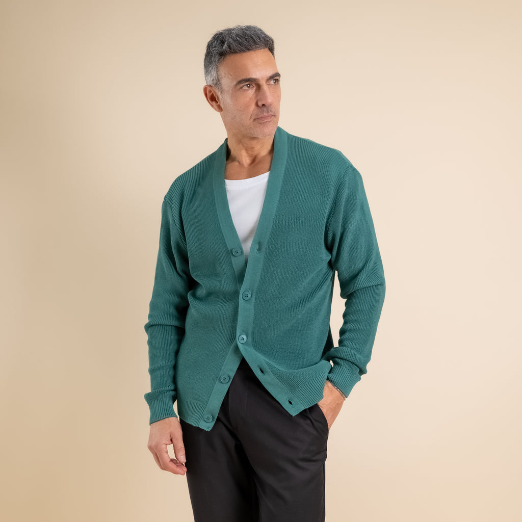 Cardigan in maglia a Scollo V – Bosco
