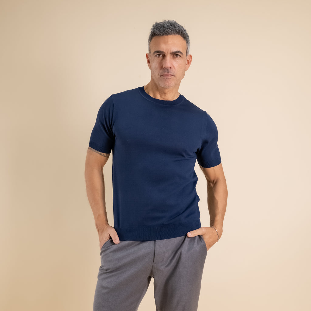 Camiseta de punto - Azul