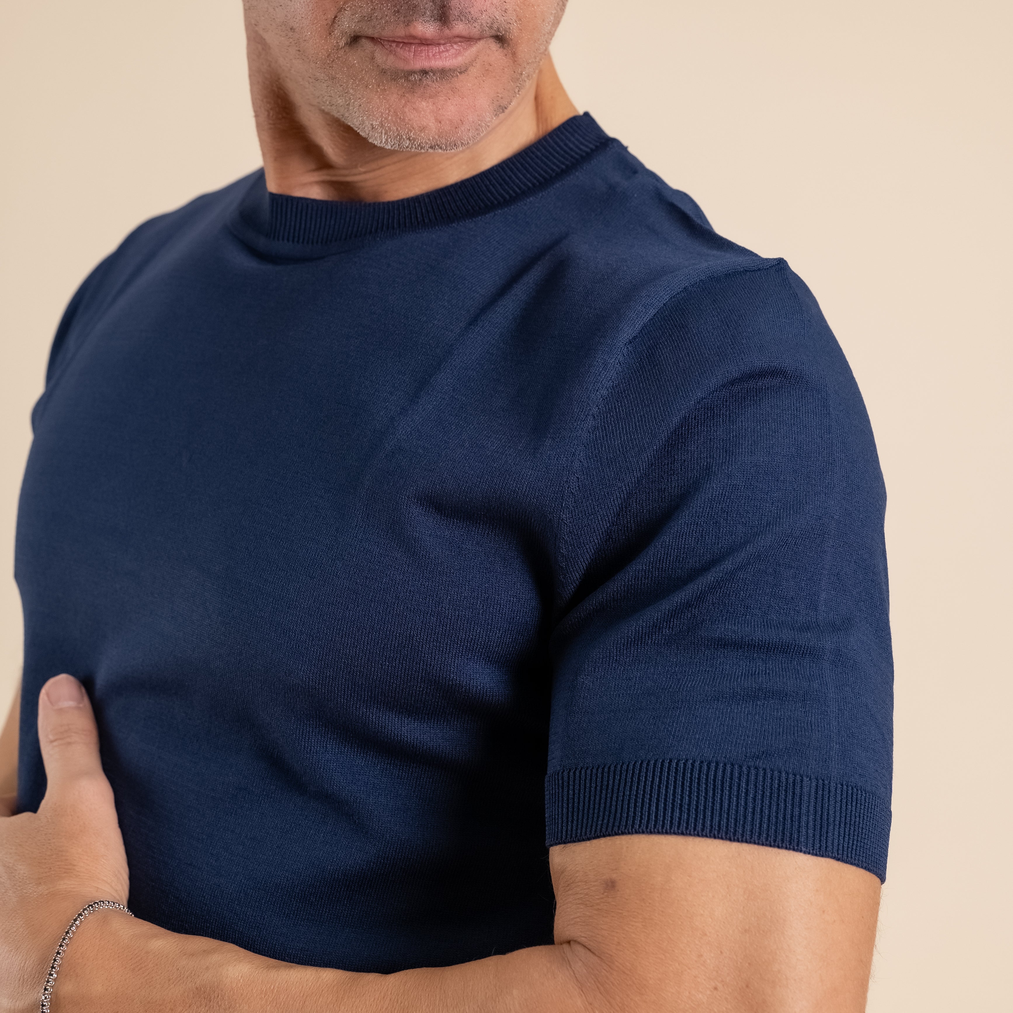 Camiseta de punto - Azul