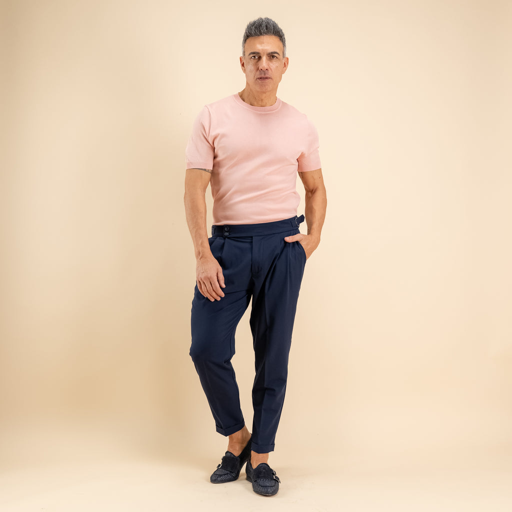 Camiseta de punto fino - Rosa