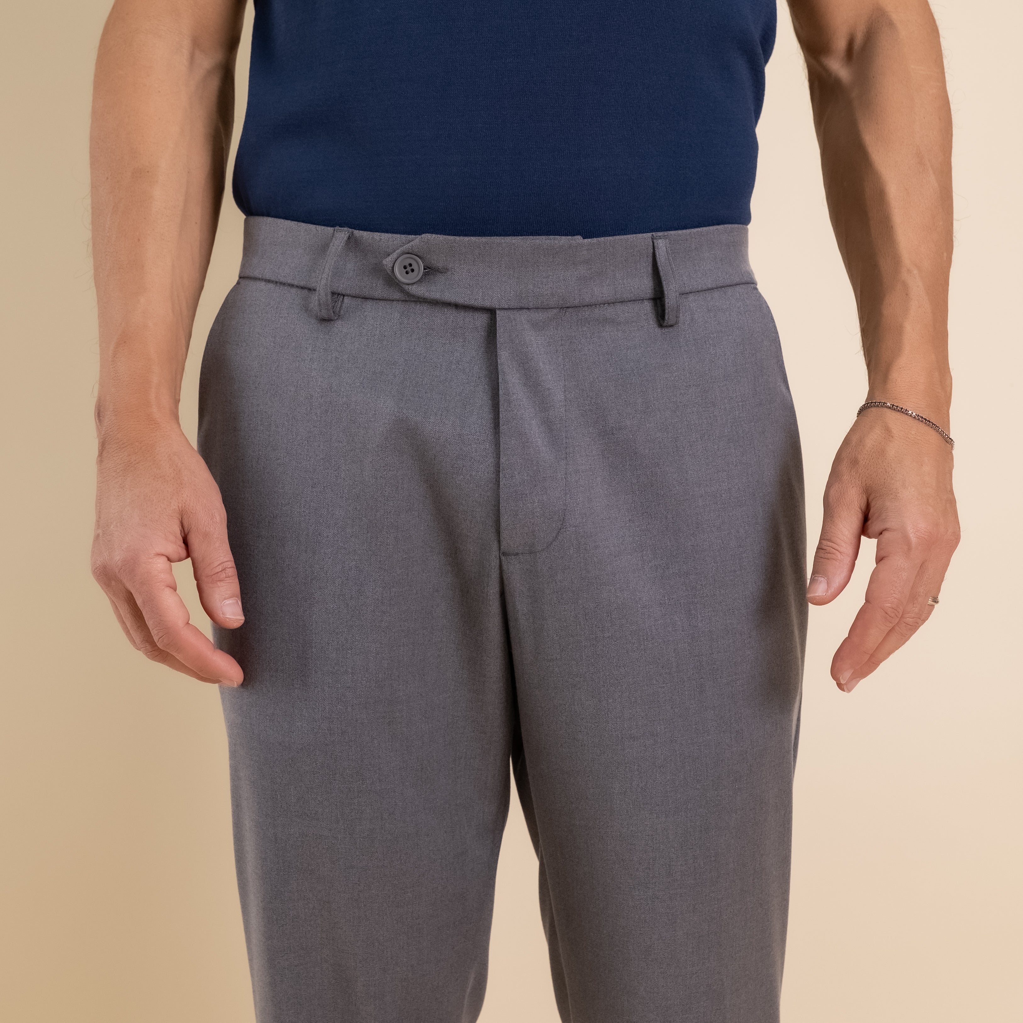 Pantalone classico slim - Grigio