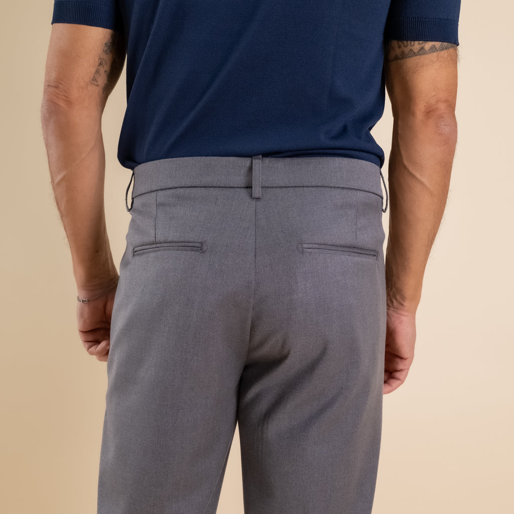 Pantalone classico slim - Grigio