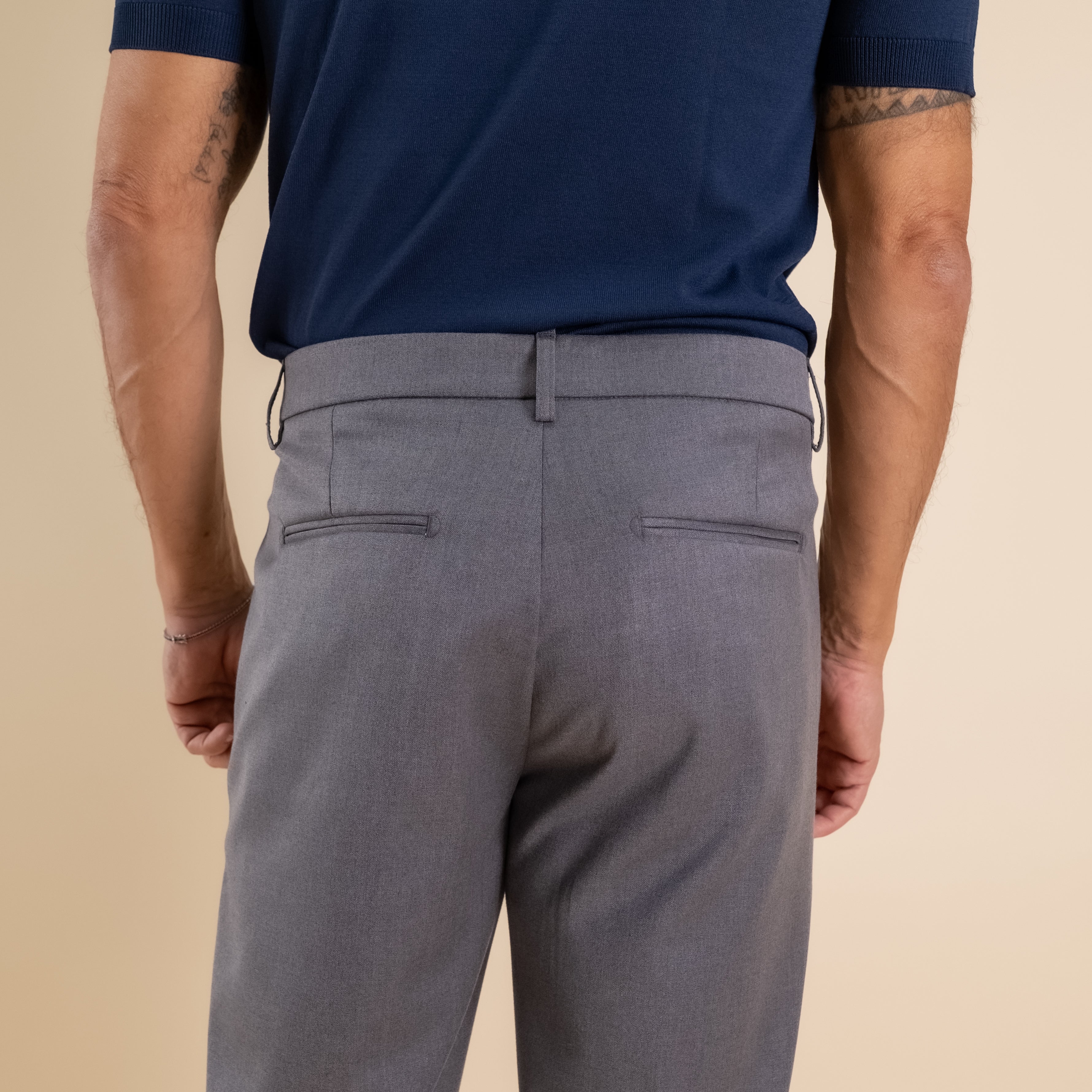 Pantalone classico slim - Grigio