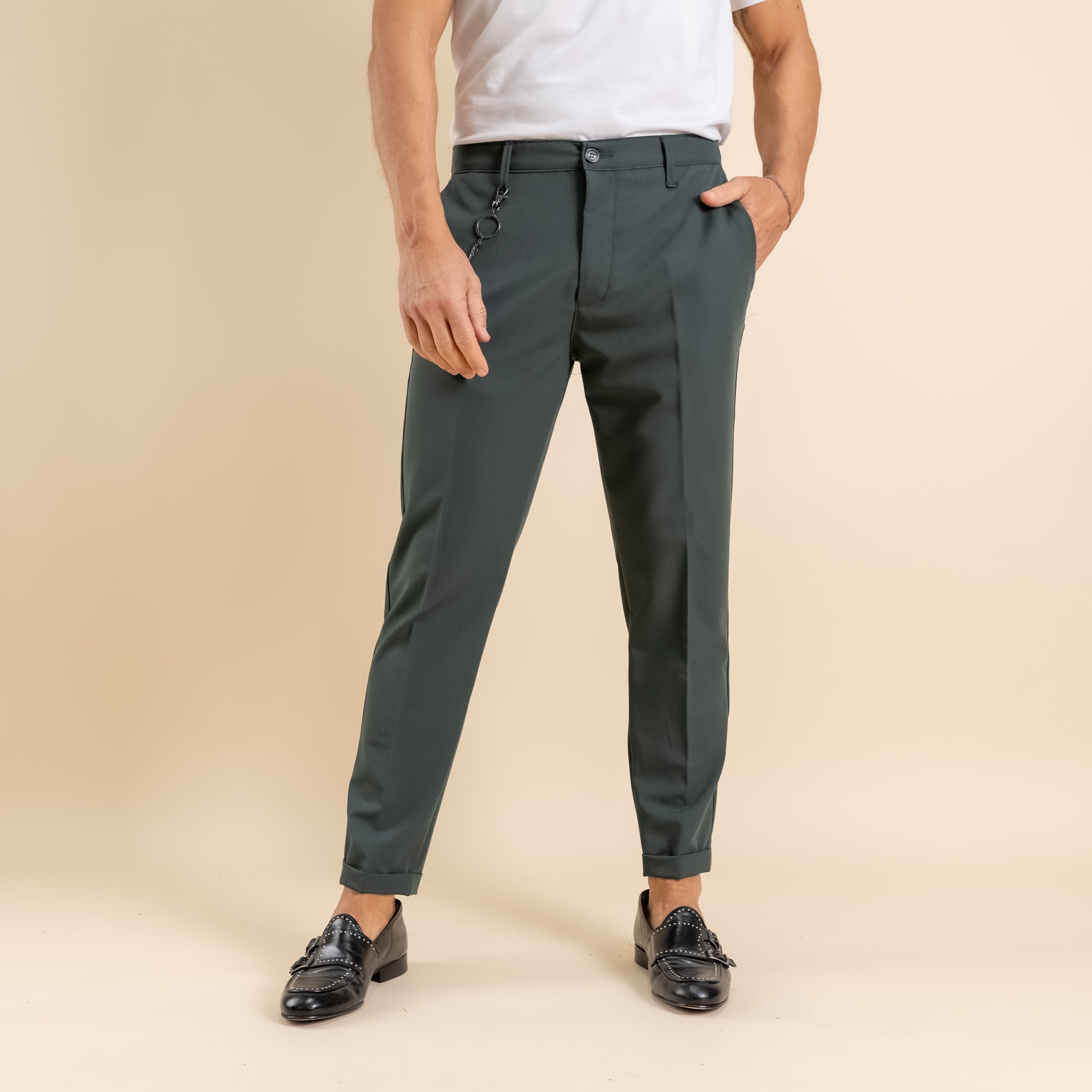 Pantalone chino - Verde