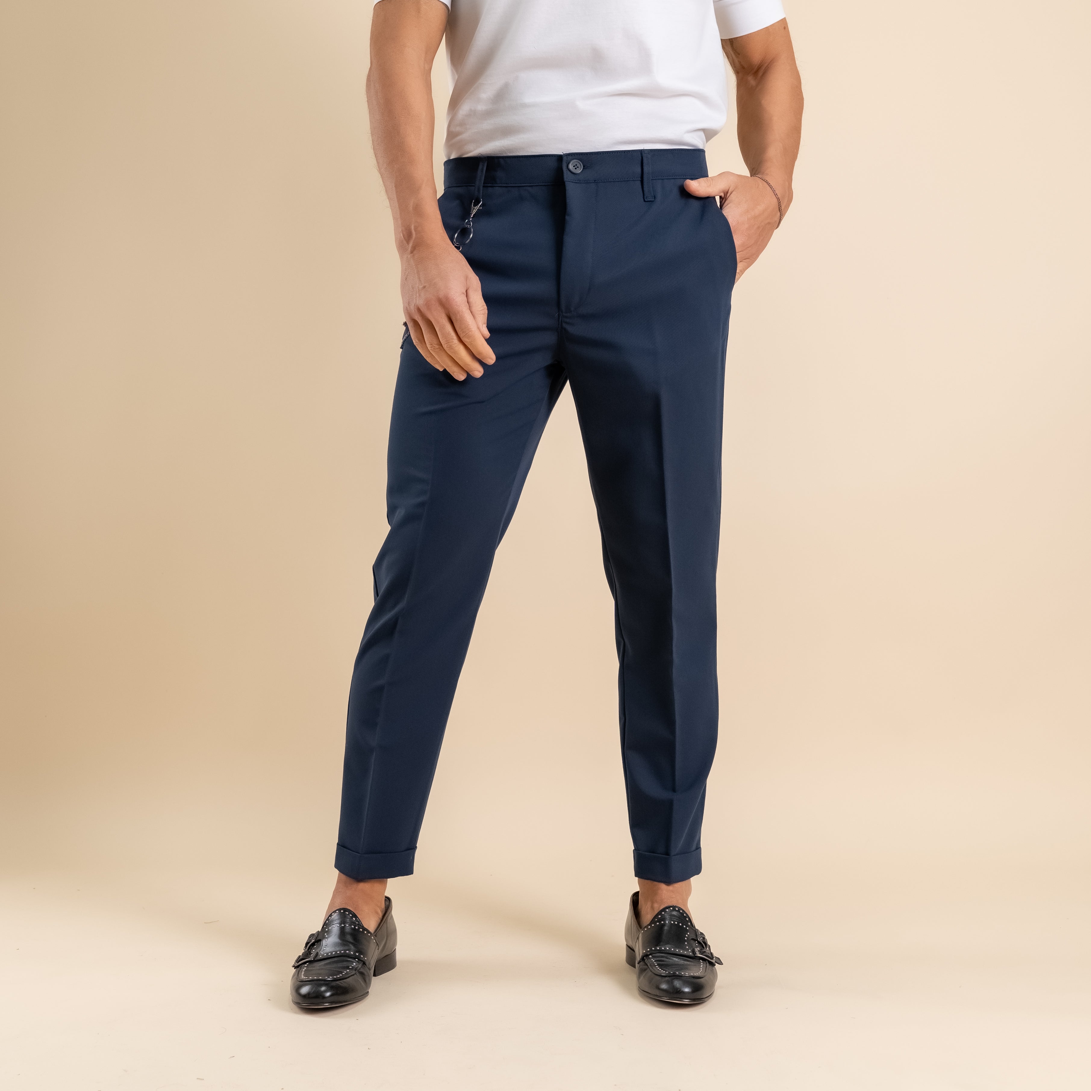 Pantalone chino - Blu