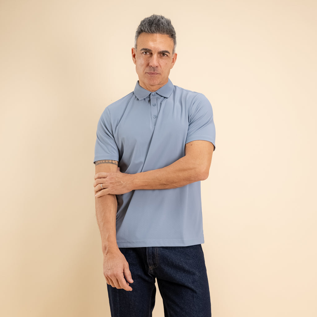 Polo effetto seta - Polvere