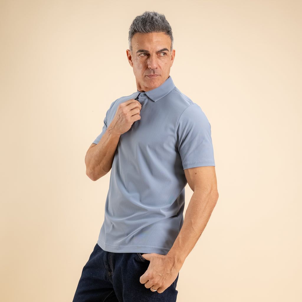 Polo effetto seta - Polvere