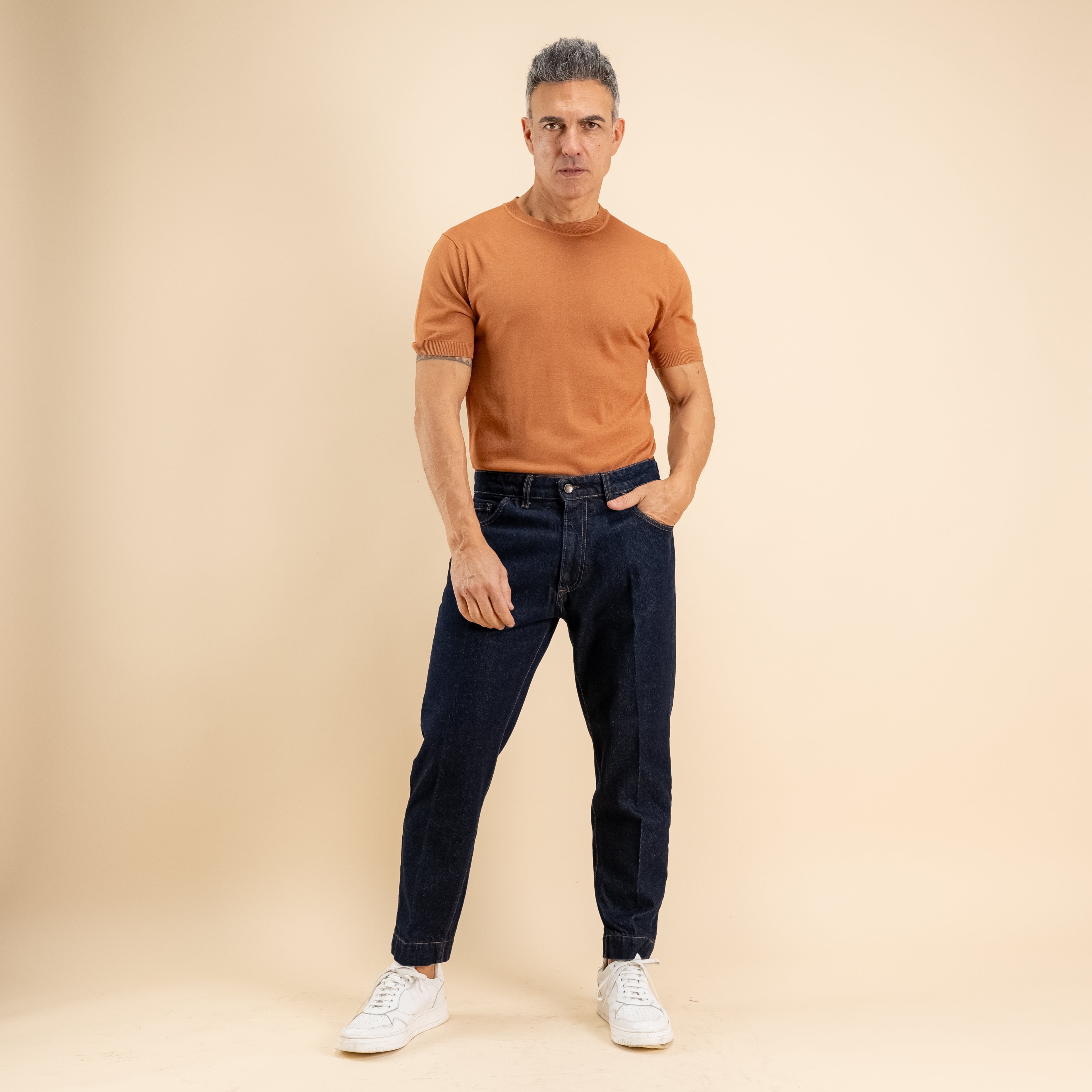 Camiseta de hilo de punto - Caramelo