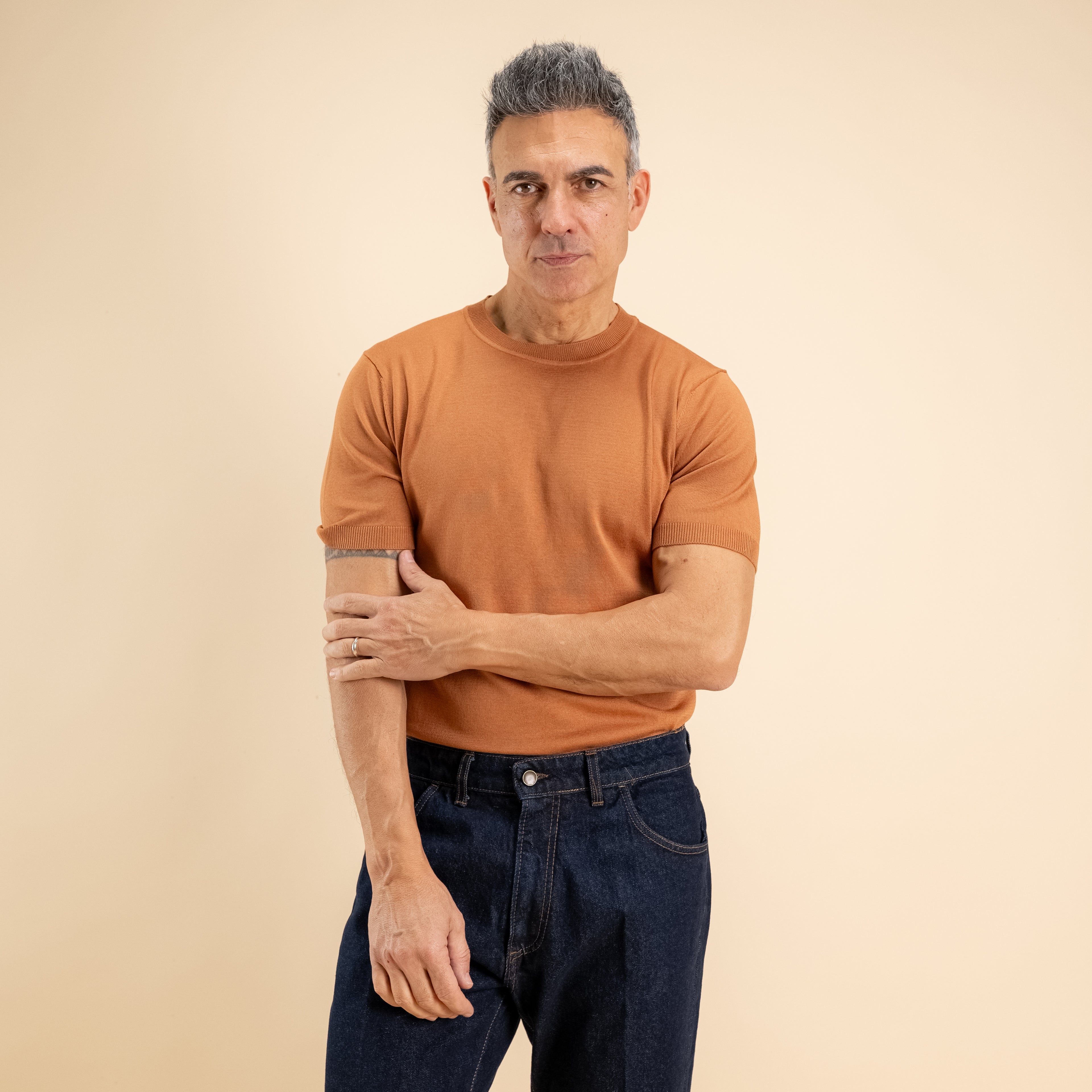 Camiseta de hilo de punto - Caramelo